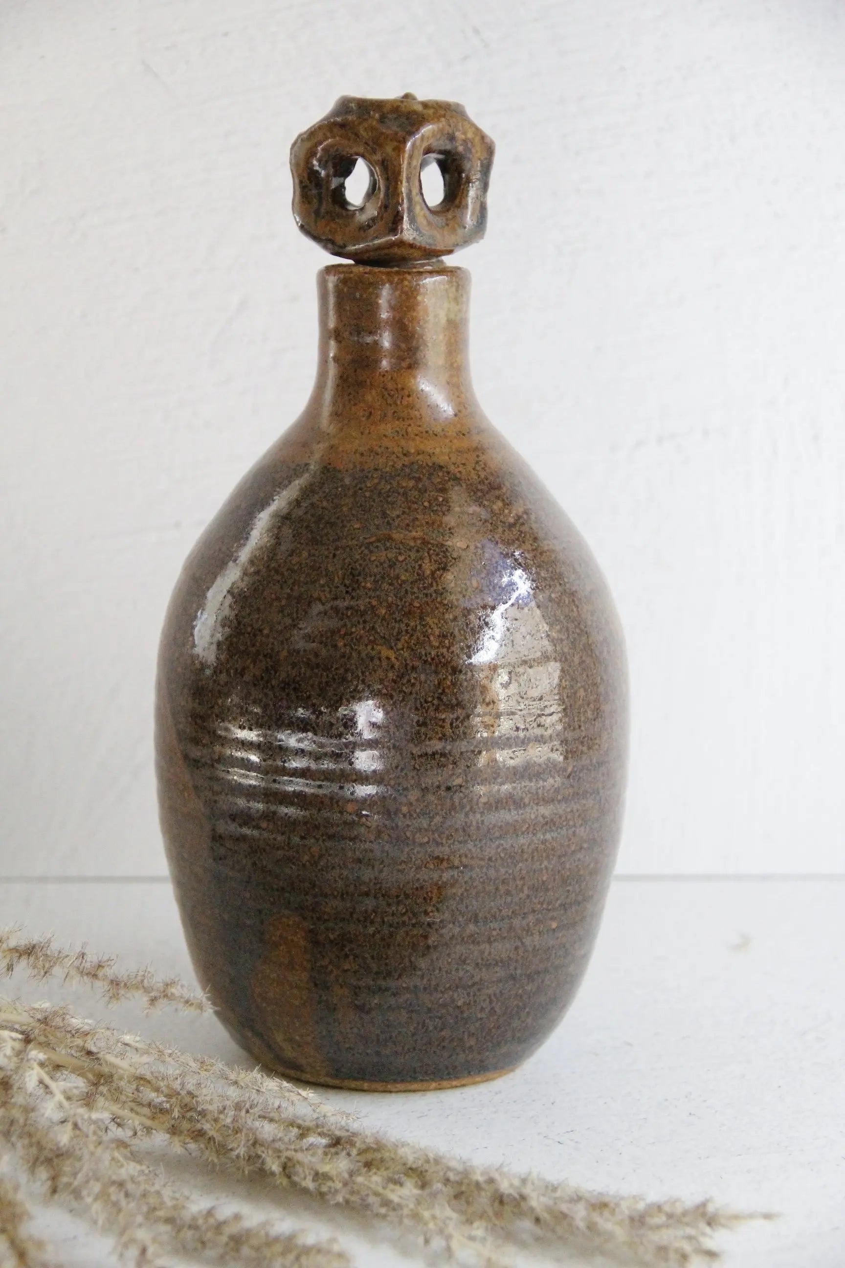 Vintage Studio Pottery Decanter | Art Hand Thrown  Debra Hall Lifestyle