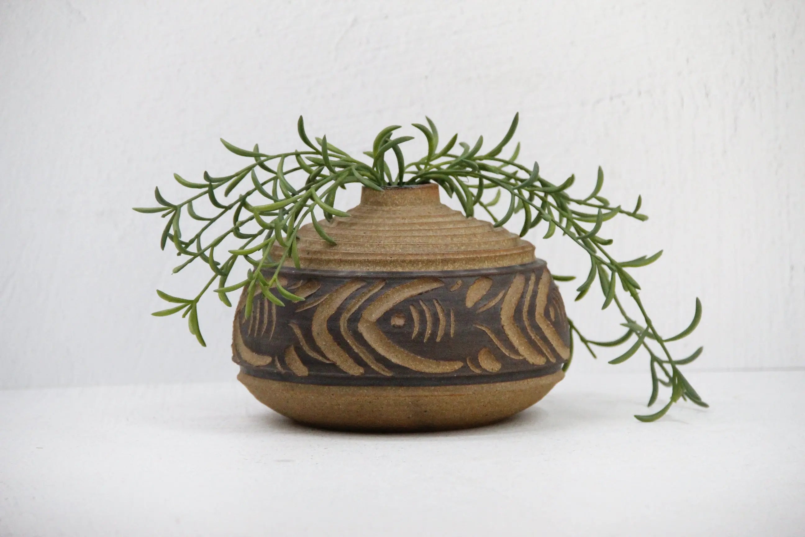 Vintage Studio Pottery | Midcentury Art Vase-Signed  Debra Hall Lifestyle