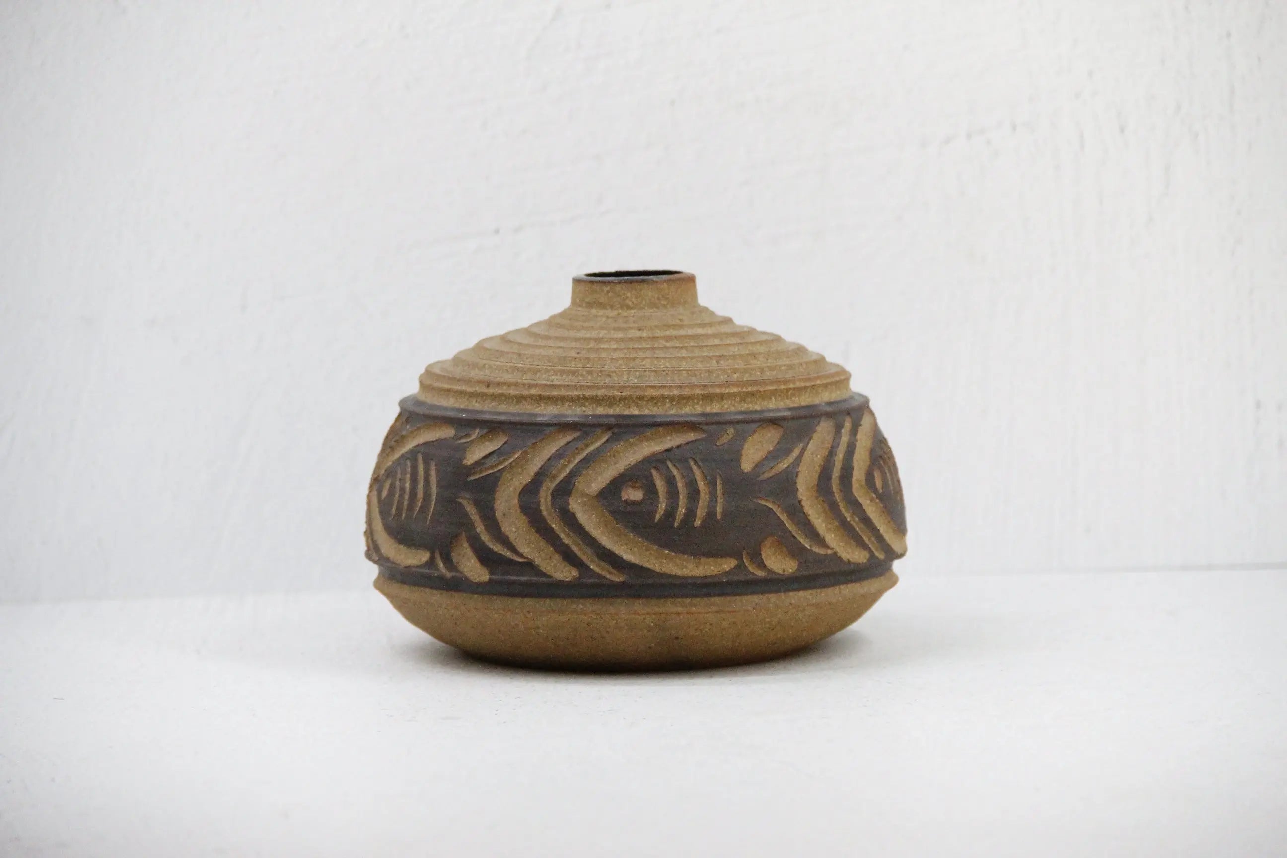 Vintage Studio Pottery | Midcentury Art Vase-Signed  Debra Hall Lifestyle