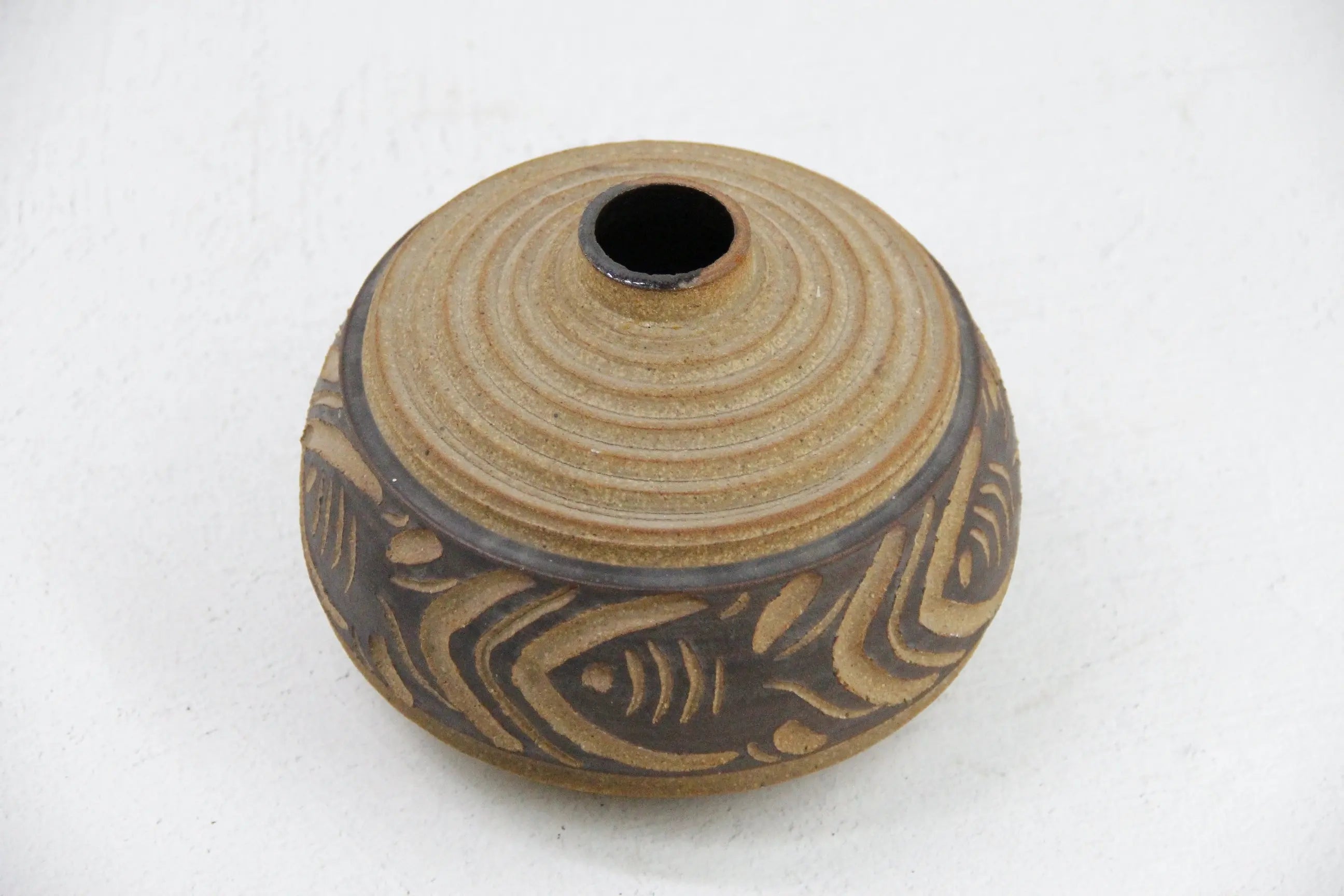 Vintage Studio Pottery | Midcentury Art Vase-Signed  Debra Hall Lifestyle