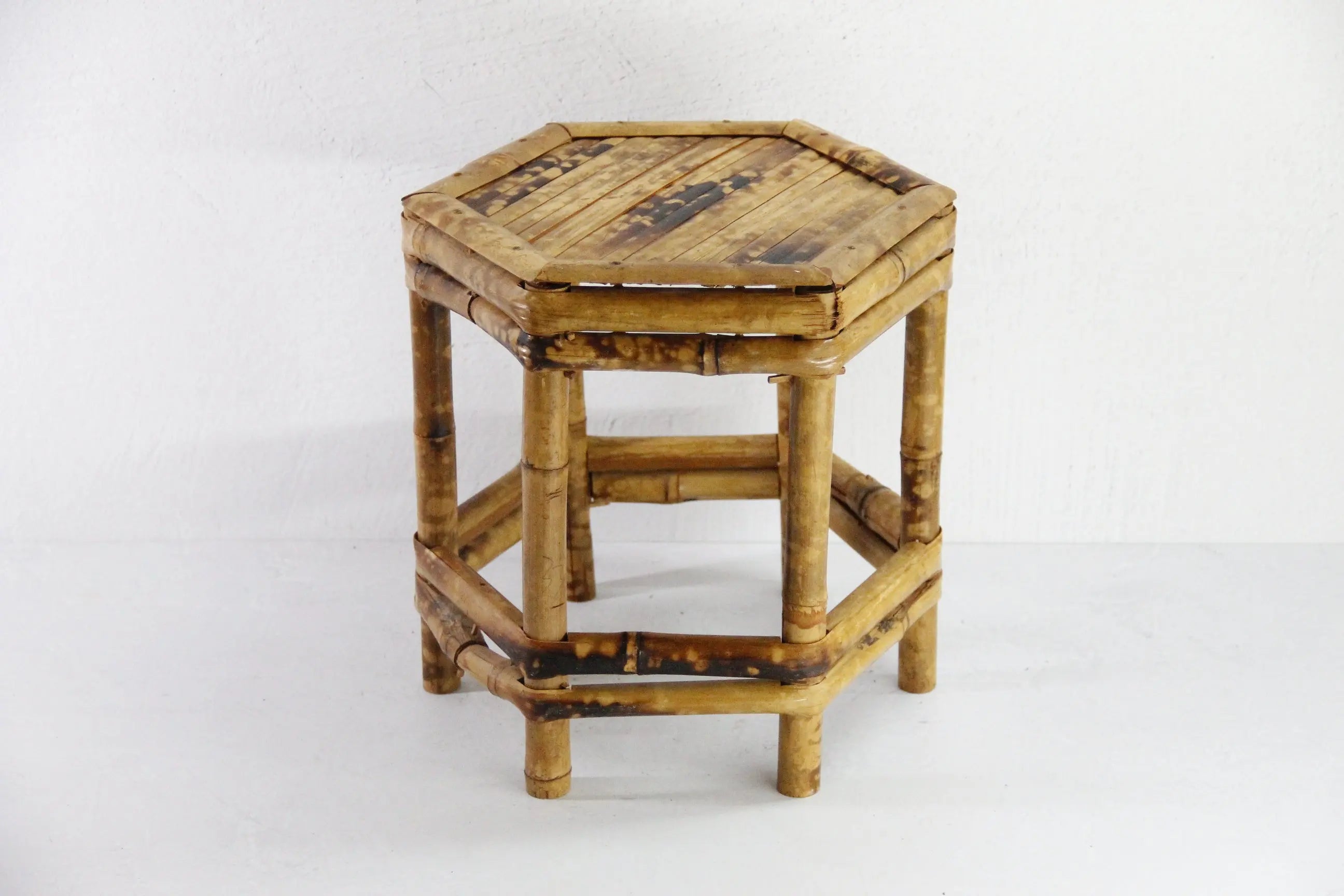 Vintage Tortoise Bamboo Riser | Mini Table Plant Stand  Debra Hall Lifestyle