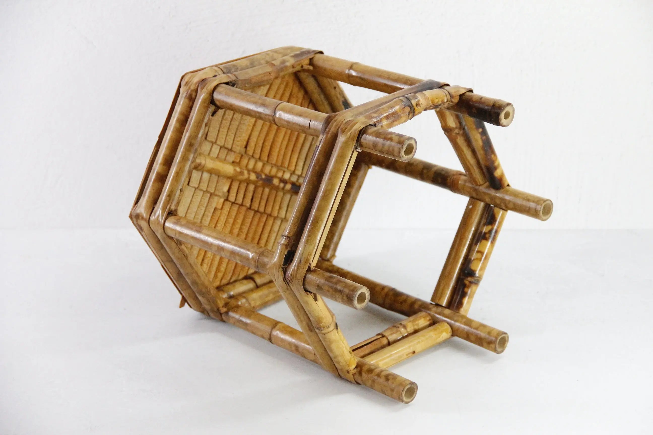 Vintage Tortoise Bamboo Riser | Mini Table Plant Stand  Debra Hall Lifestyle