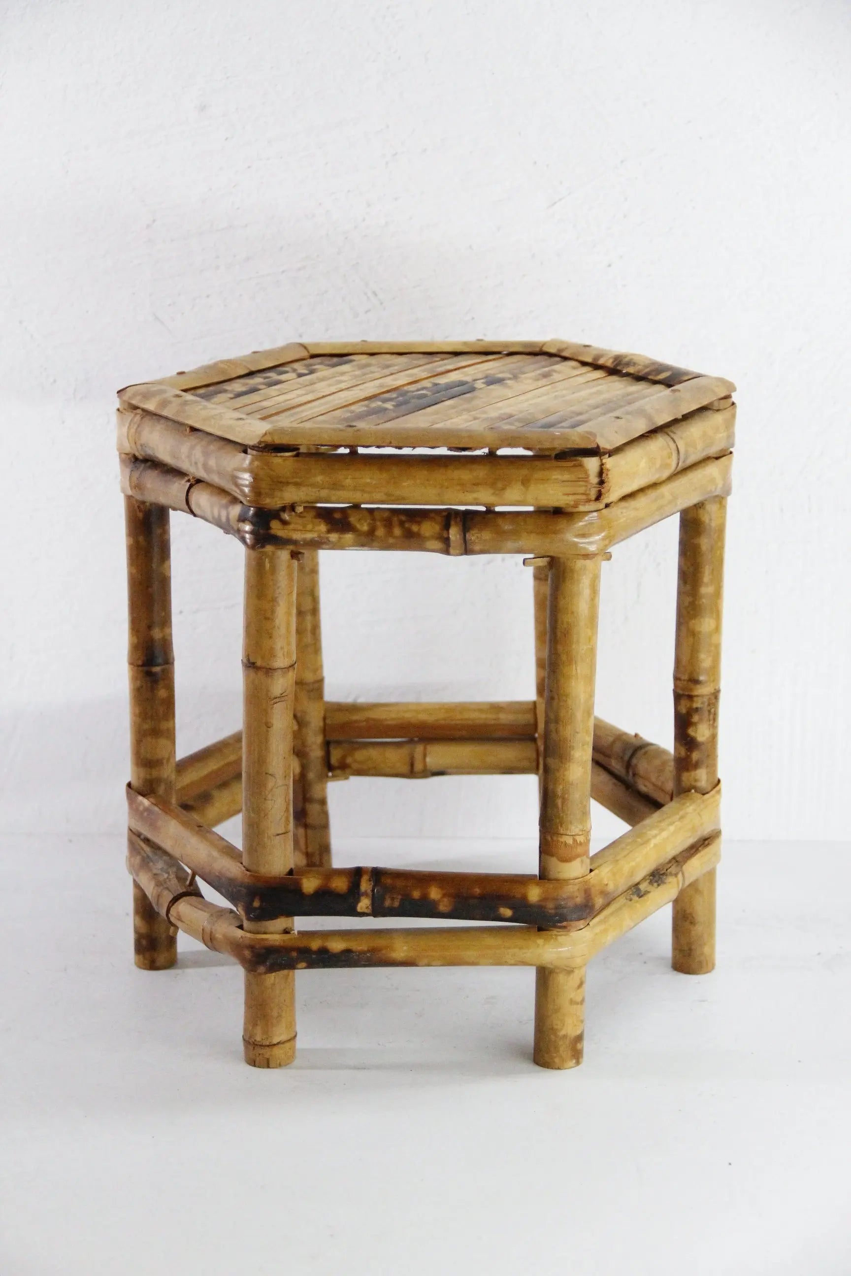 Vintage Tortoise Bamboo Riser | Mini Table Plant Stand  Debra Hall Lifestyle