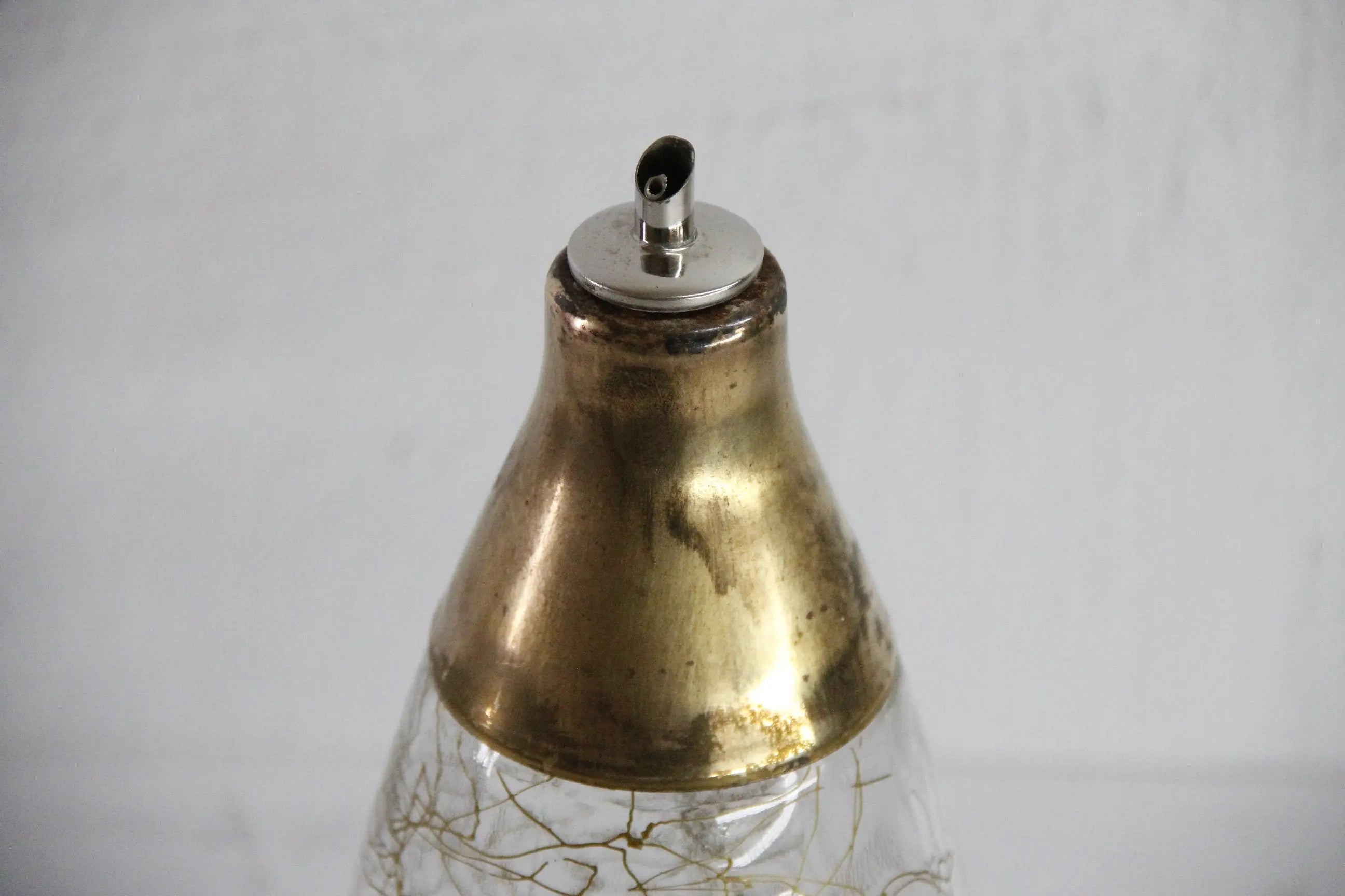 Vintage Whiskey Decanter | Brass Glass Bowling Pin Music Box  Debra Hall Lifestyle