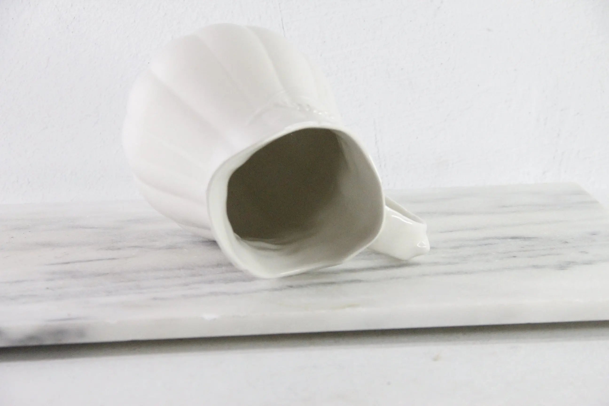 Vintage White Ironstone Pitcher | English Royal Crownford
