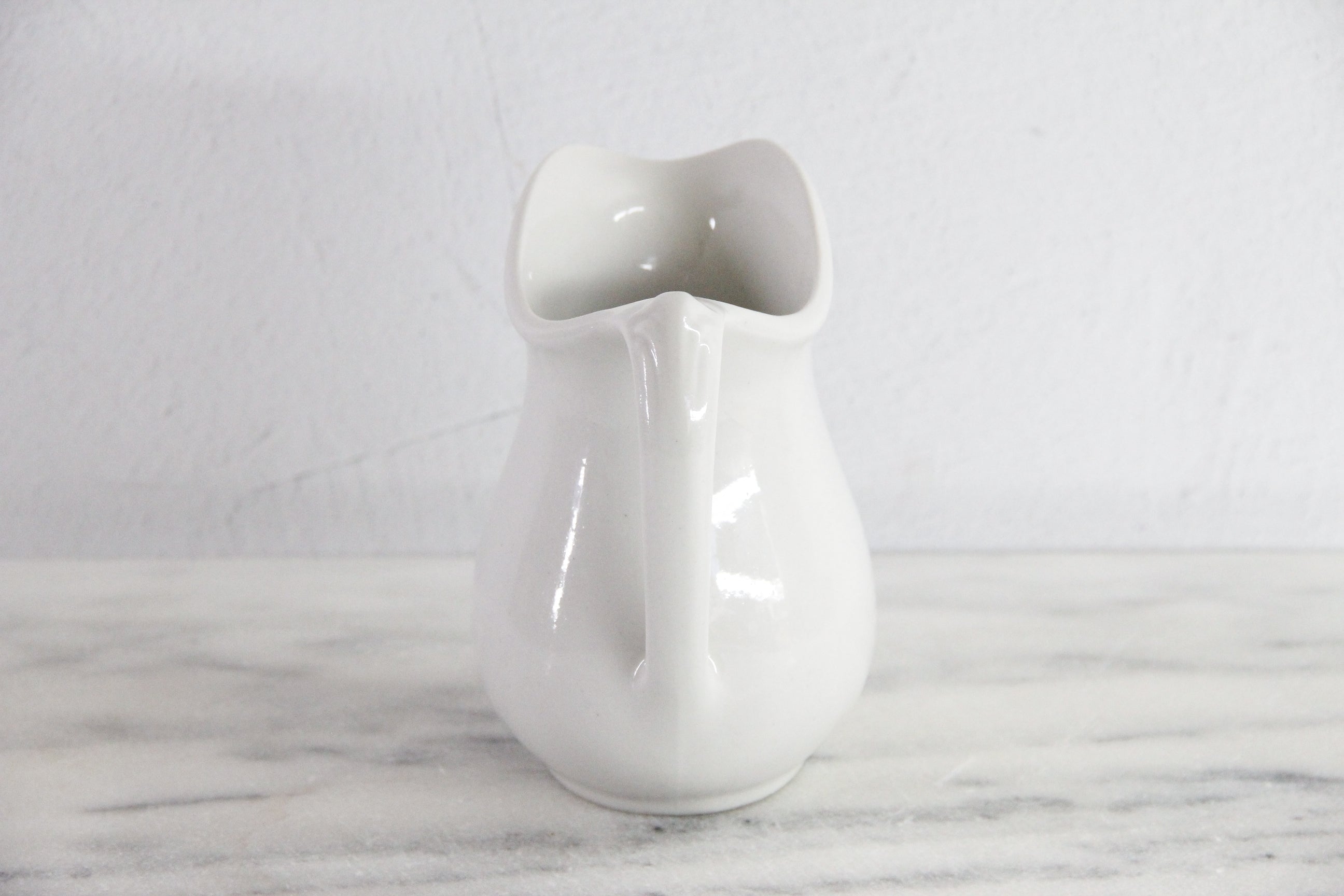 Vintage White Ironstone Pitcher | Tepco China  Debra Hall Lifestyle