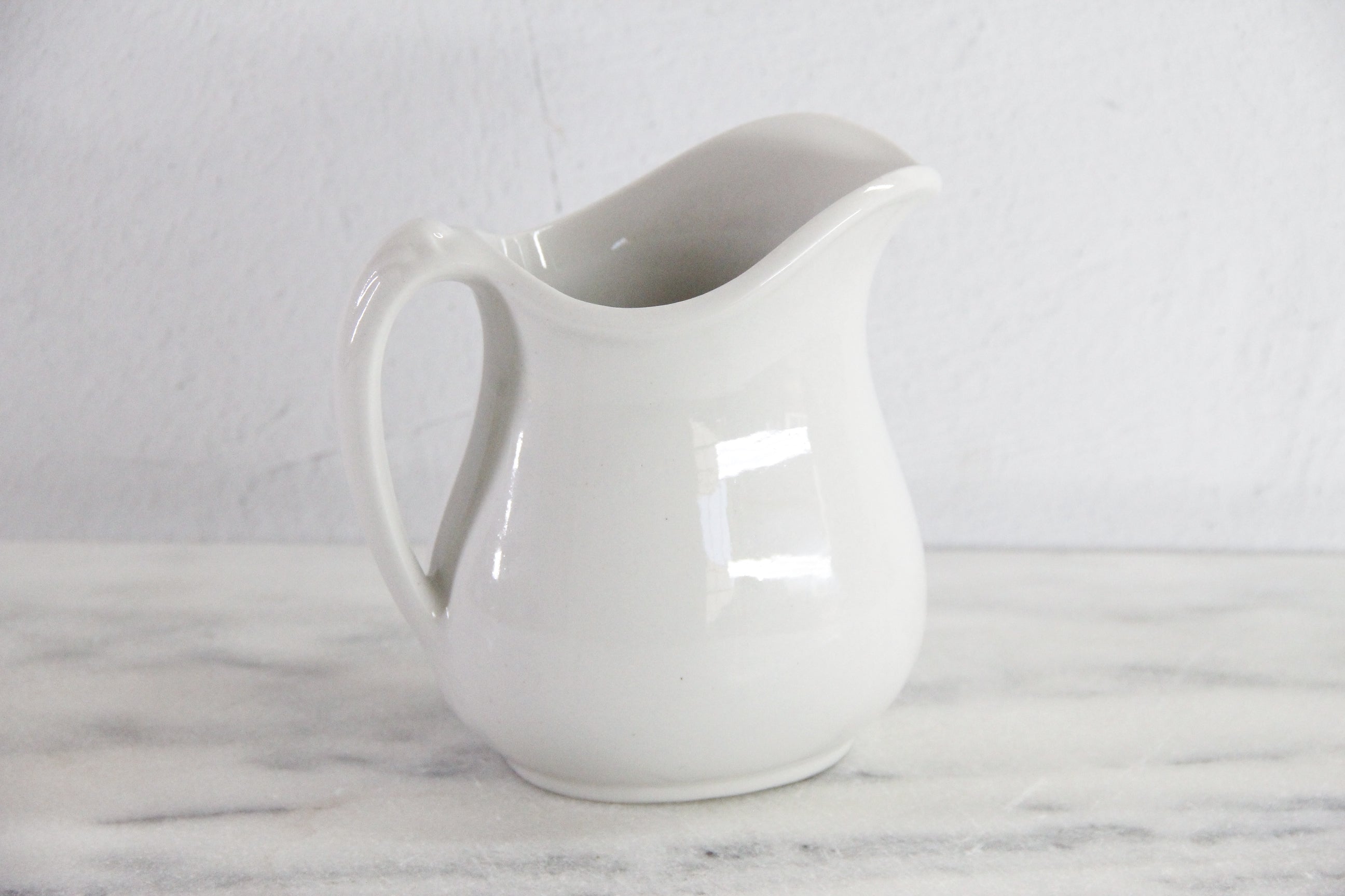 Vintage White Ironstone Pitcher | Tepco China  Debra Hall Lifestyle