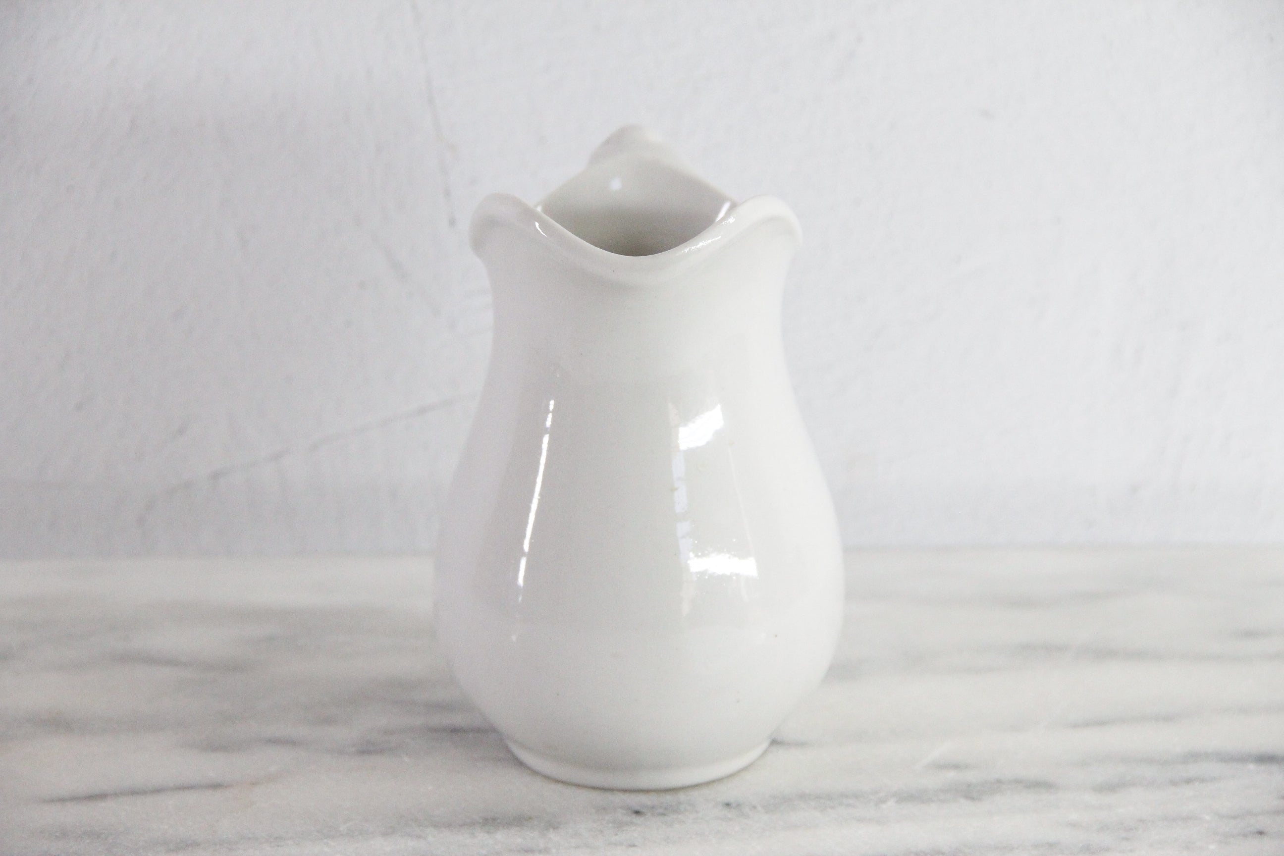 Vintage White Ironstone Pitcher | Tepco China  Debra Hall Lifestyle