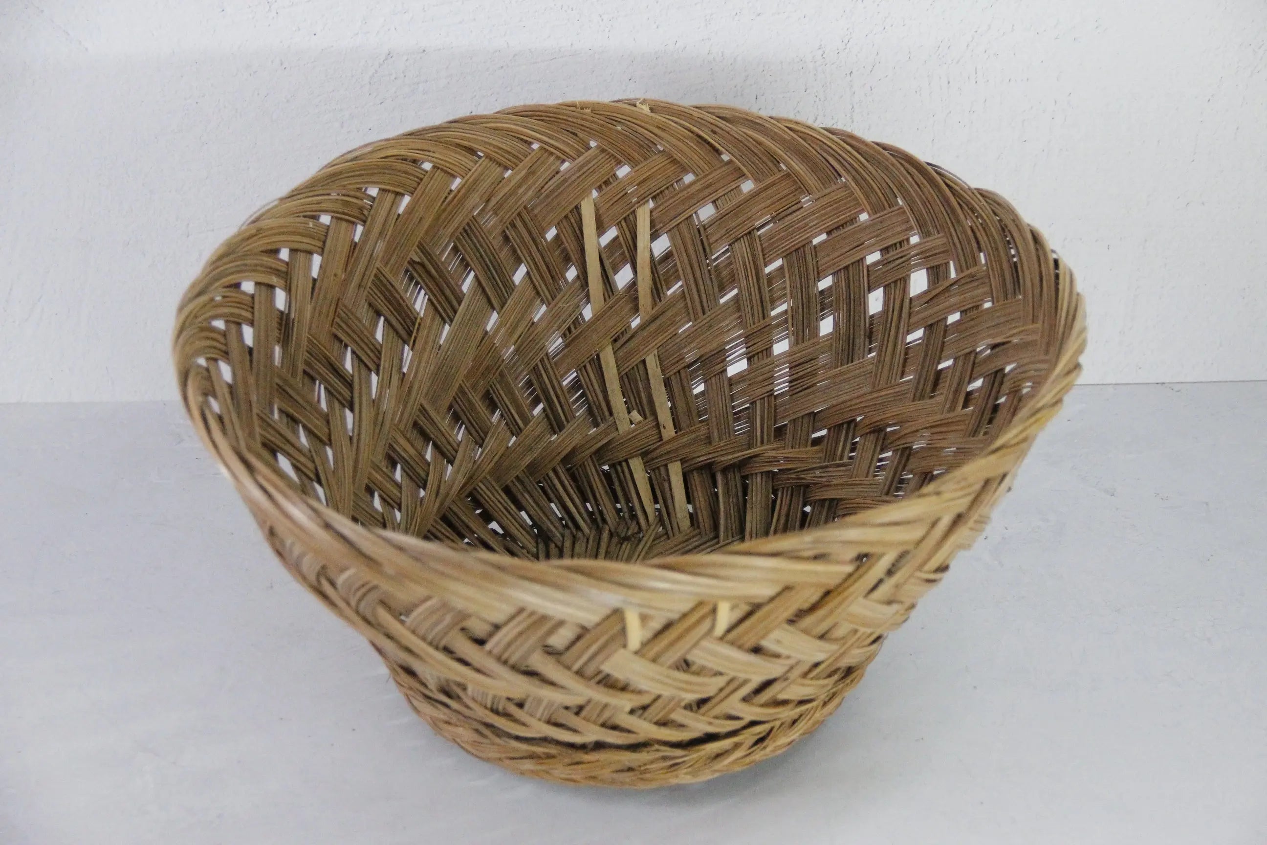 Vintage Wicker Basket Open Weave Fruit Bowl | Wall Decor  Debra Hall Lifestyle