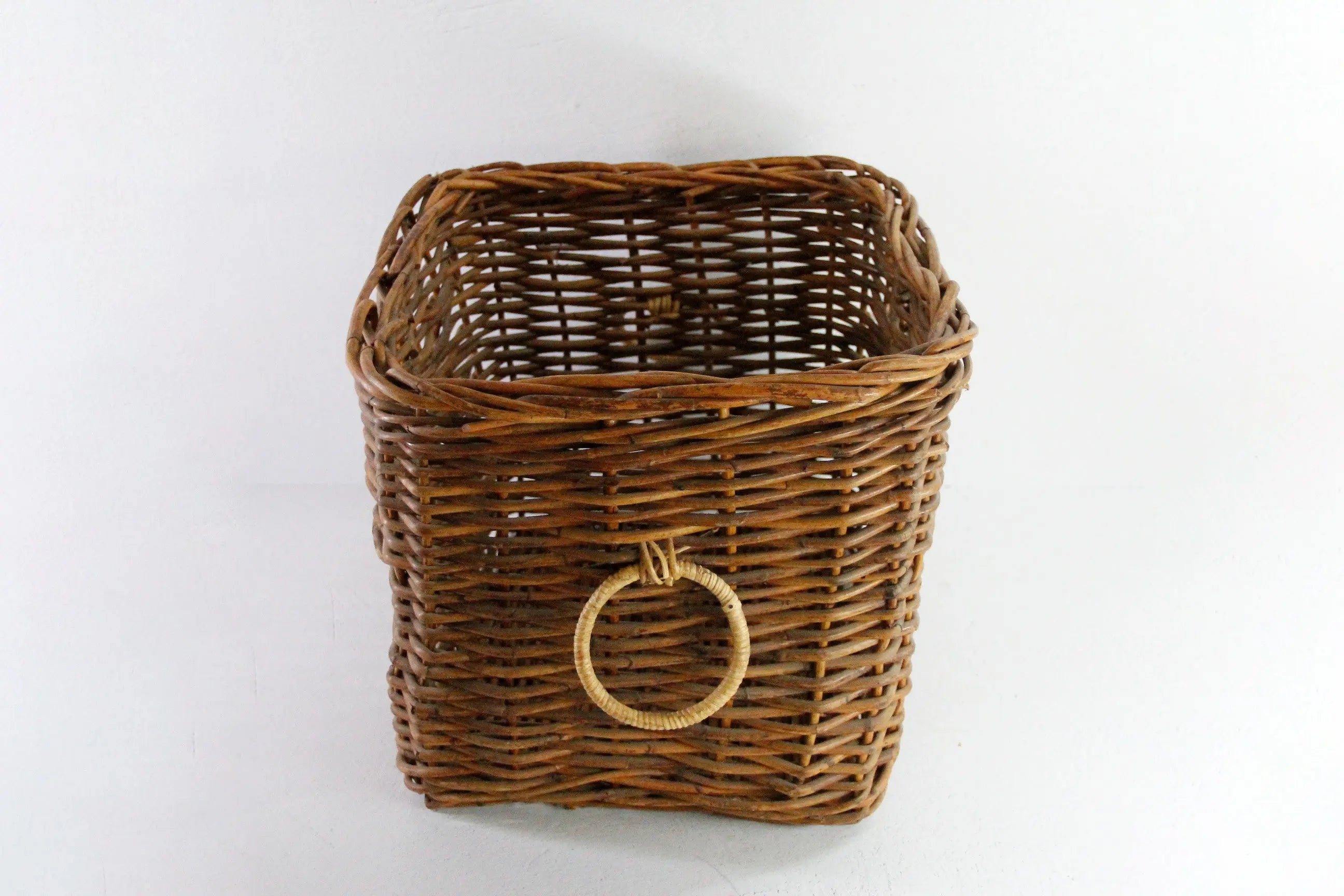 Vintage Wicker Basket with Handles | Floor Storage/Planter  Debra Hall Lifestyle