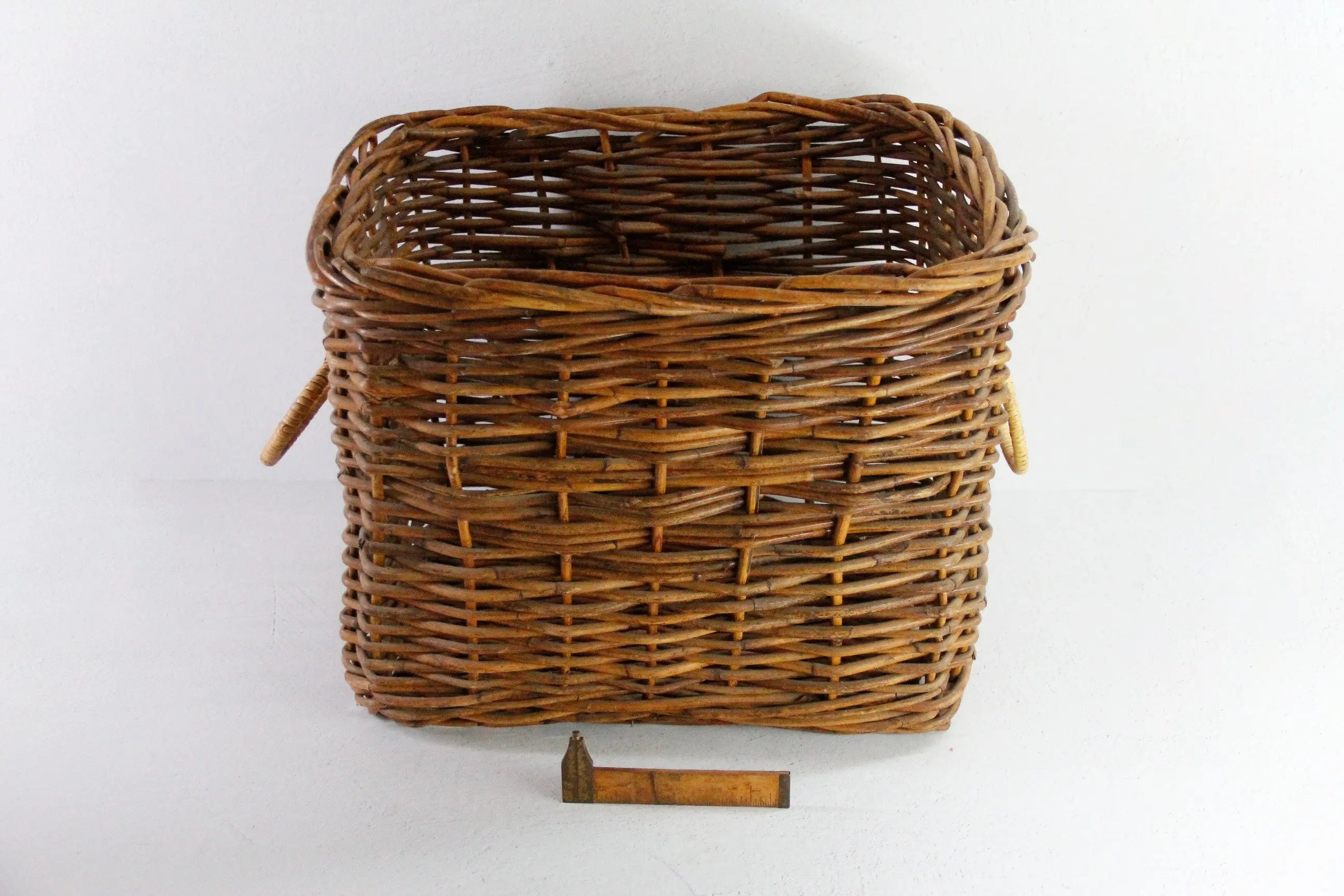 Vintage Wicker Basket with Handles | Floor Storage/Planter  Debra Hall Lifestyle