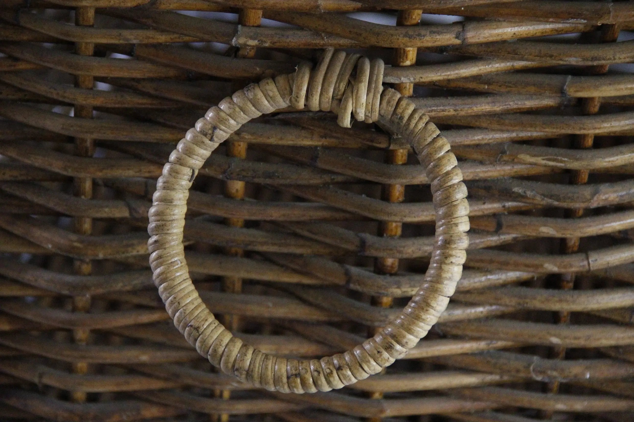 Vintage Wicker Basket with Handles | Floor Storage/Planter  Debra Hall Lifestyle