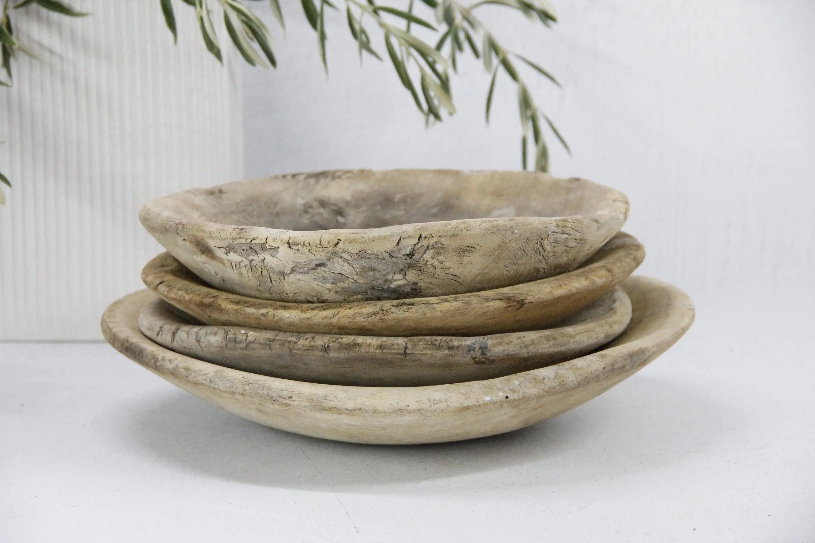 Carved Marble Dough Mixing Bowl - 19thC Carved Marble Dough Mixing Bowl - 19thC