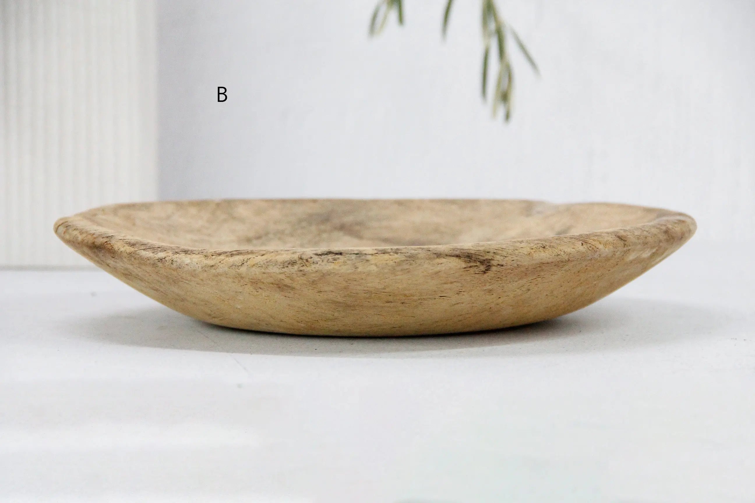 Vintage Wood Bowl - Medium Dough  Debra Hall Lifestyle
