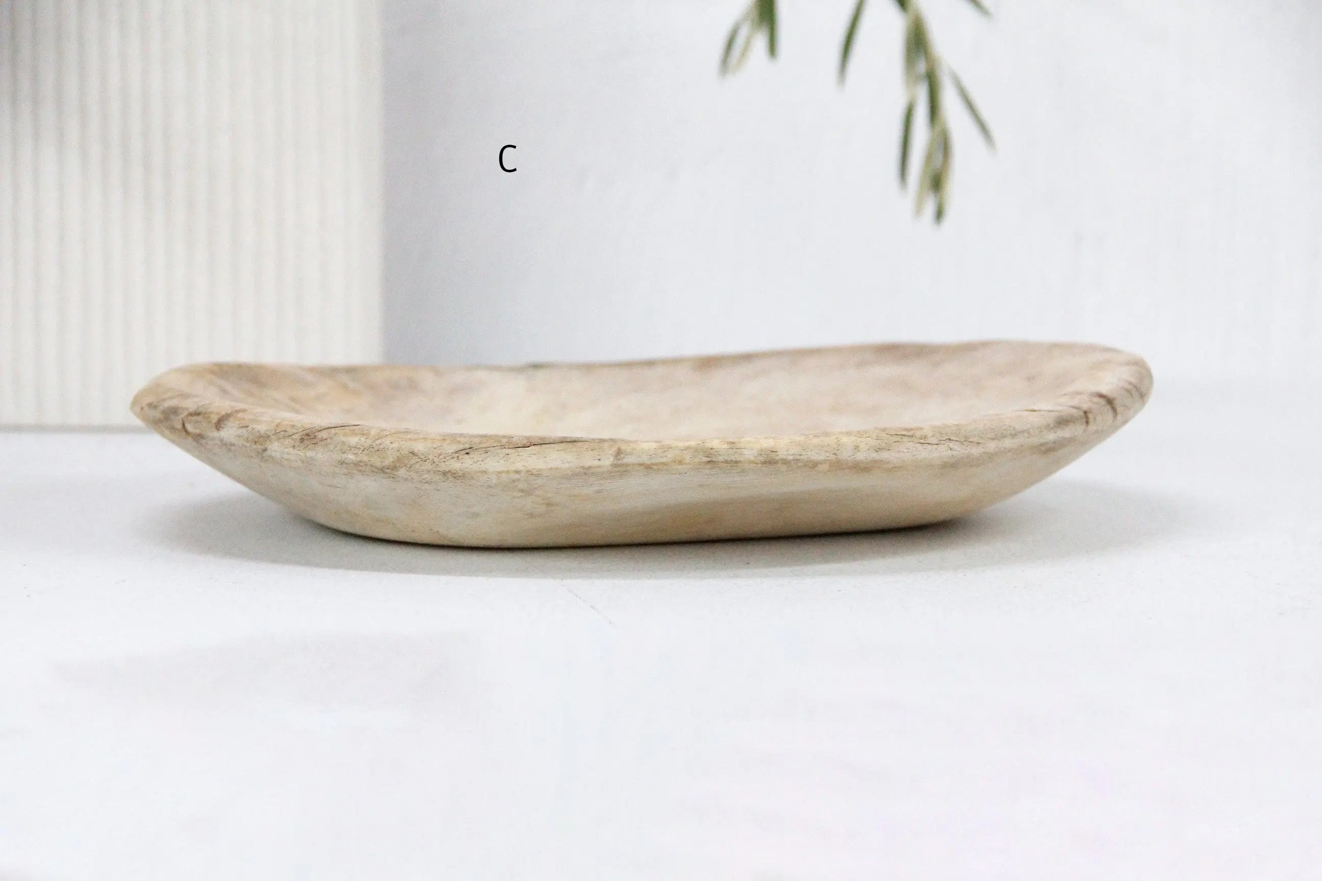 Vintage Wood Bowl - Medium Dough  Debra Hall Lifestyle