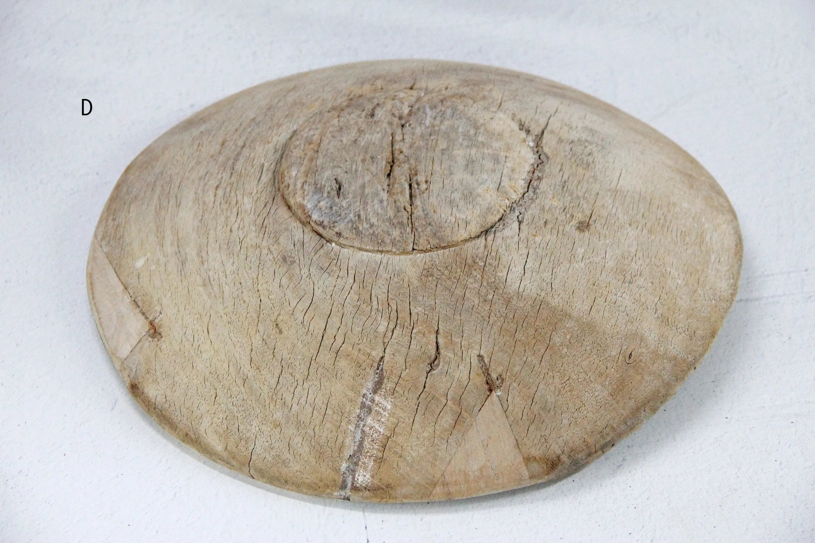 Vintage Wood Bowl - Medium Dough  Debra Hall Lifestyle