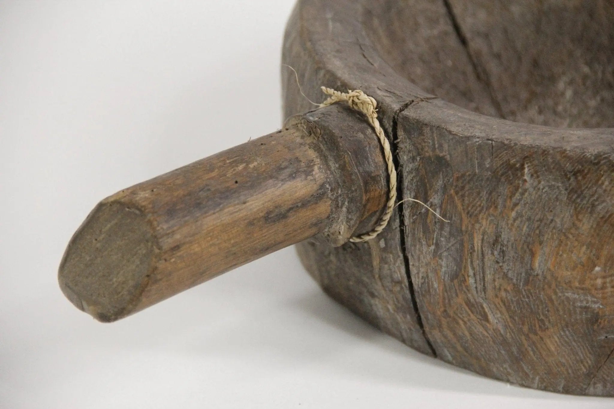 Vintage Wood Bowl | Mortar  Debra Hall Lifestyle