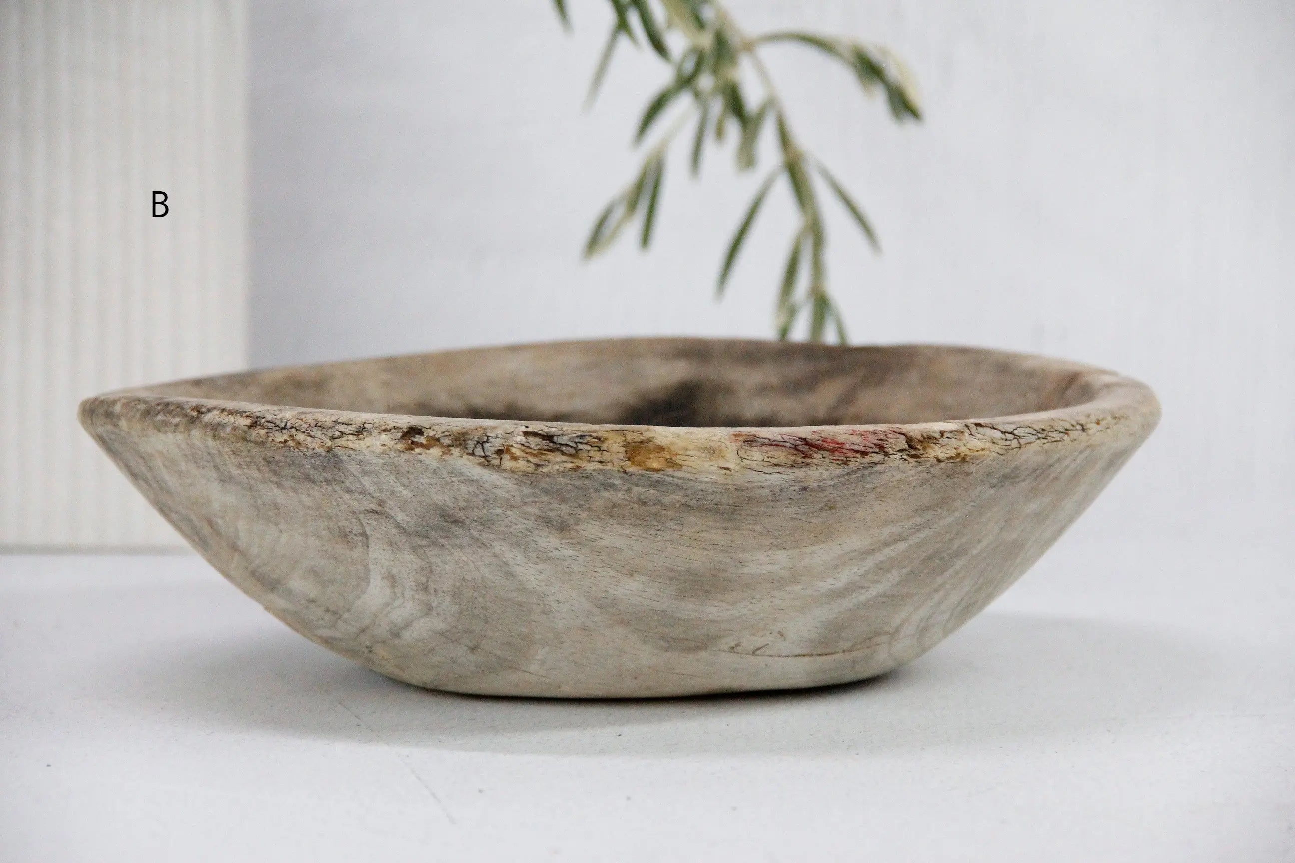 Vintage Wood Dough Bowl | Medium  Debra Hall Lifestyle