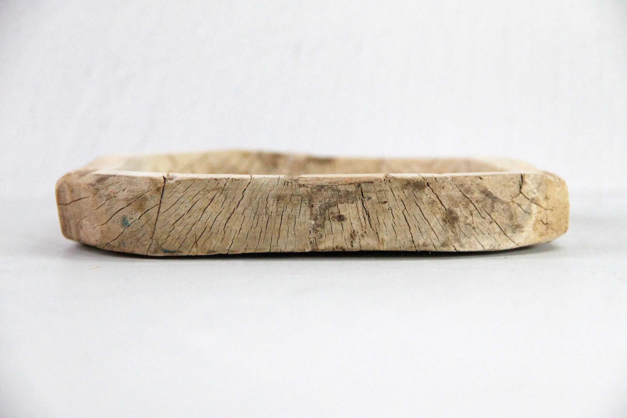 Vintage Wood Riser | Natural Bleached Teak Bajot Board/Tray  Debra Hall Lifestyle