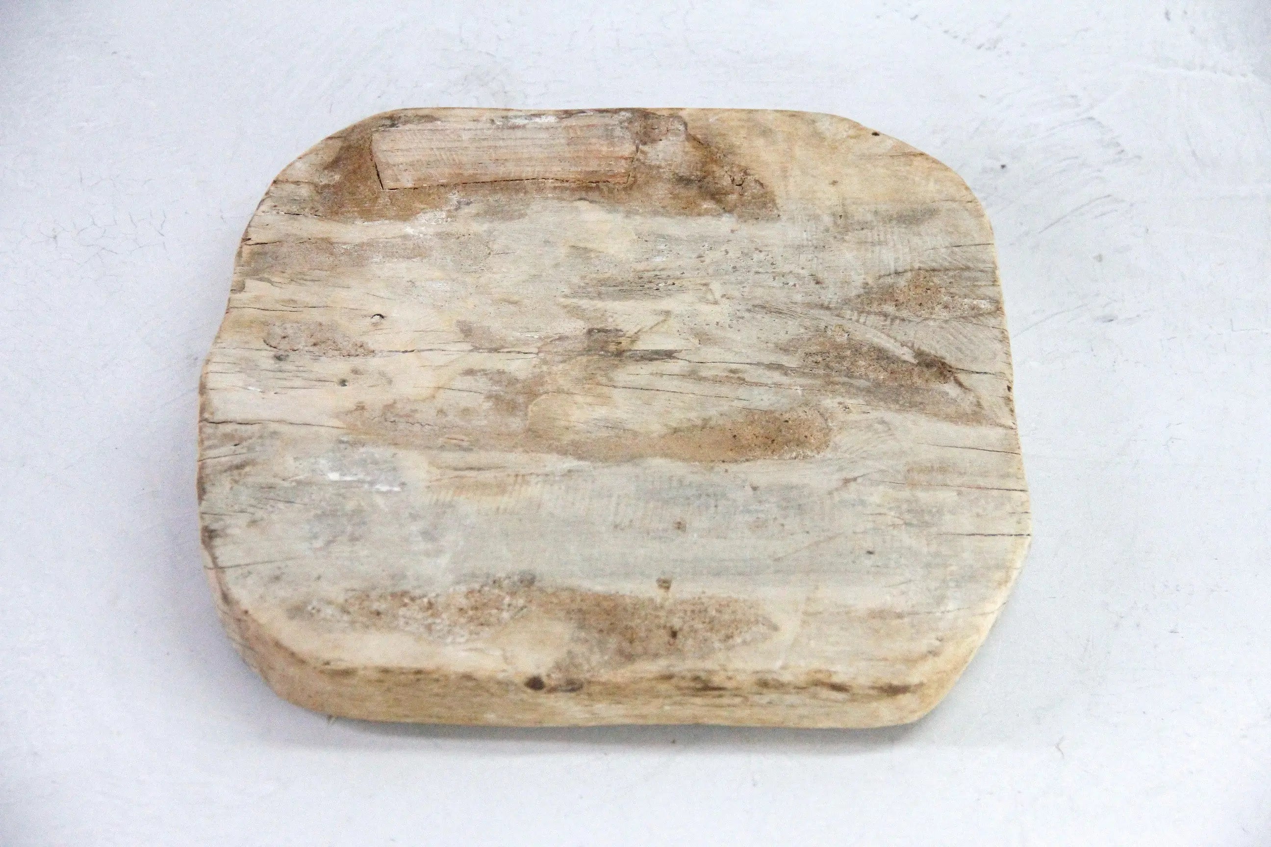 Vintage Wood Riser | Natural Bleached Teak Bajot Board/Tray  Debra Hall Lifestyle