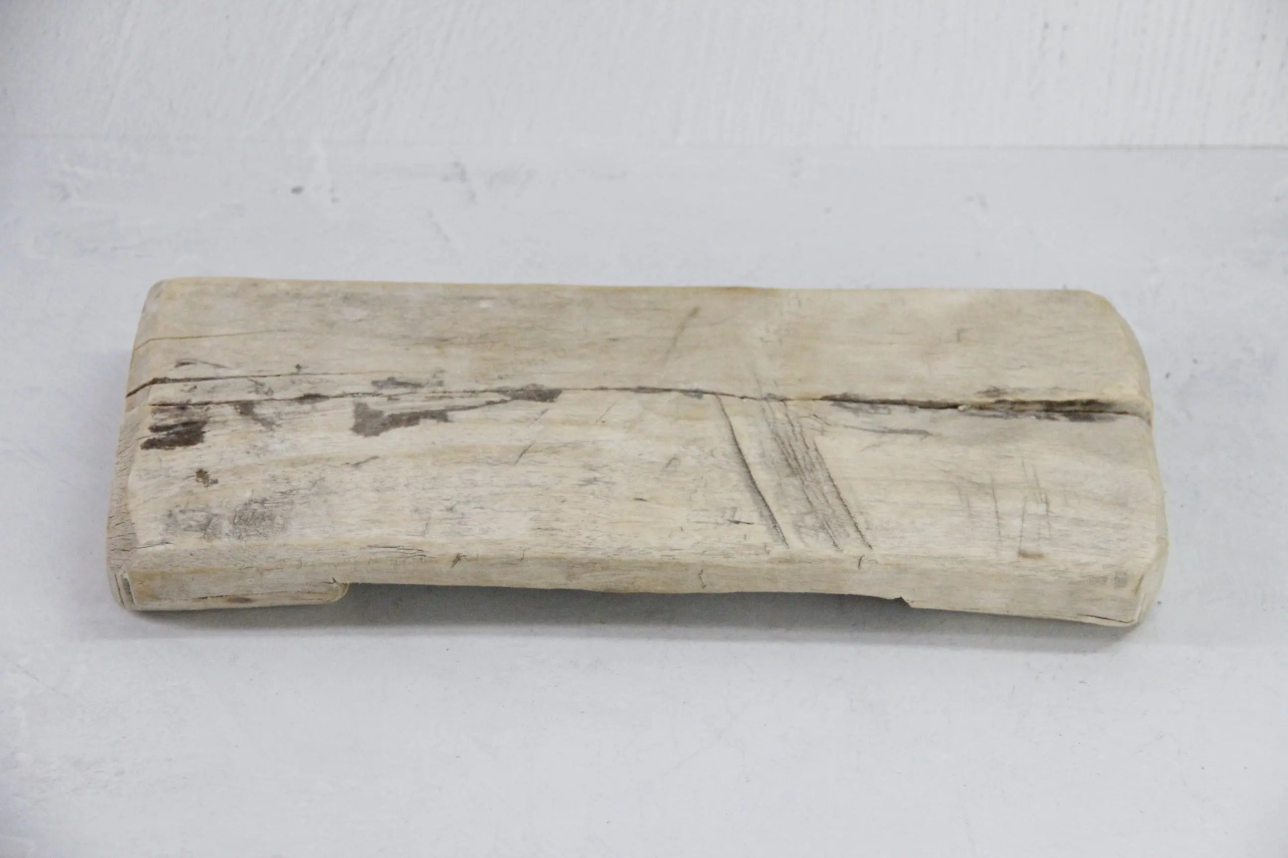 Vintage Wood Riser | Natural Bleached Teak Bajot Board  Debra Hall Lifestyle