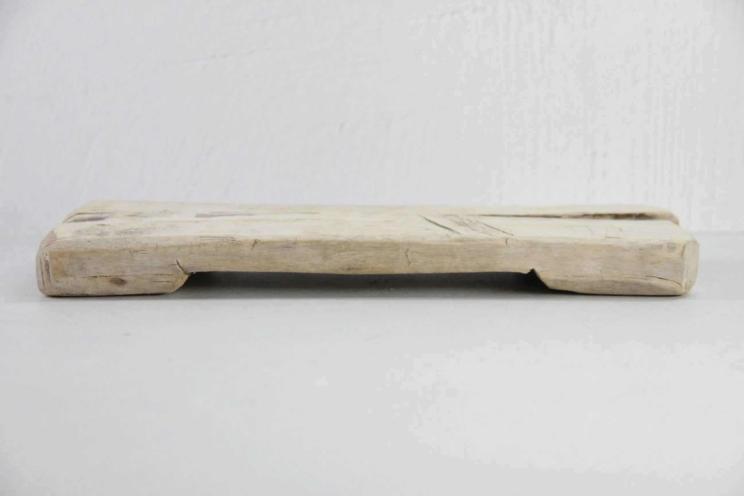Vintage Wood Riser | Natural Bleached Teak Bajot Board  Debra Hall Lifestyle