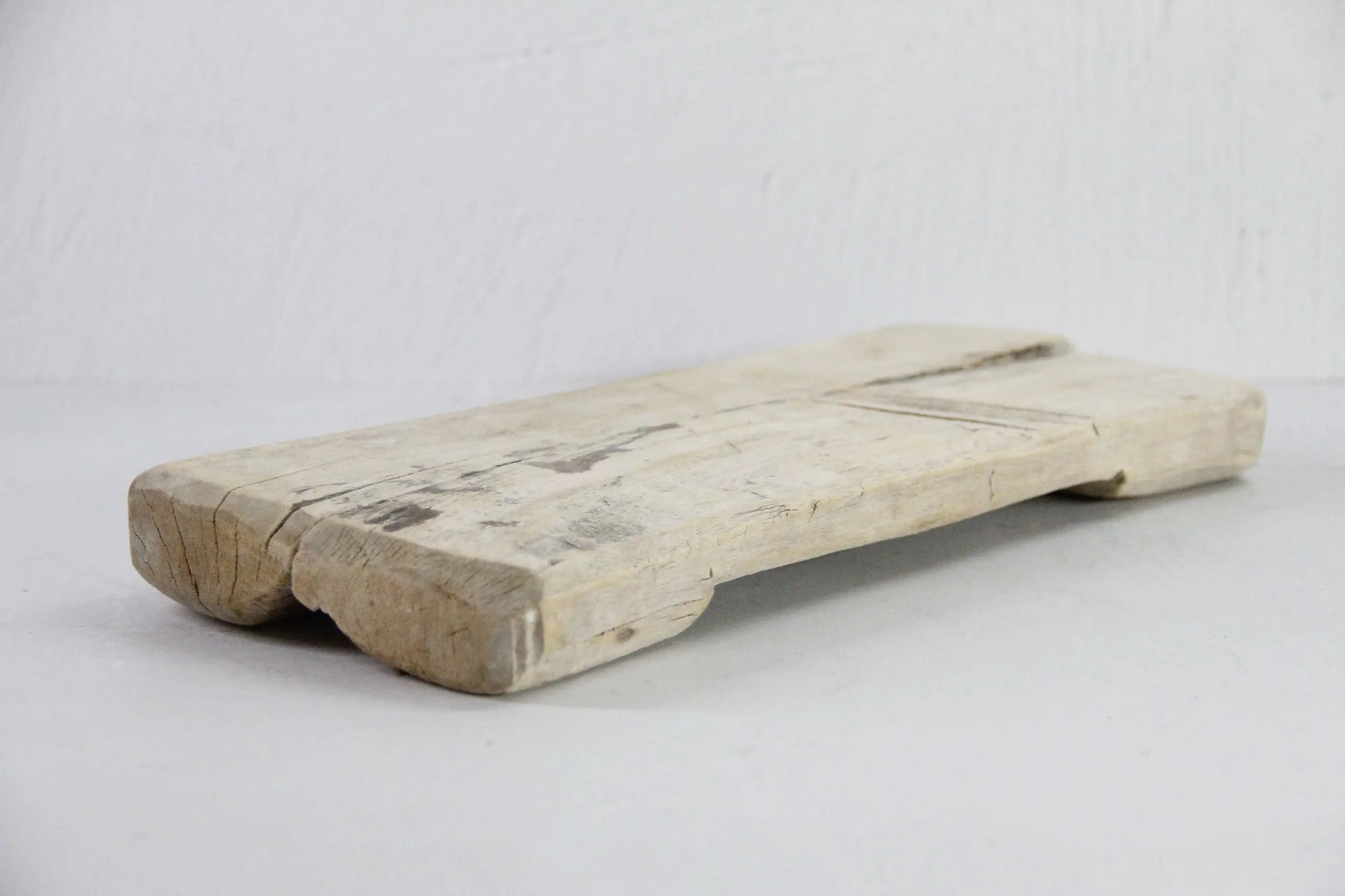 Vintage Wood Riser | Natural Bleached Teak Bajot Board  Debra Hall Lifestyle