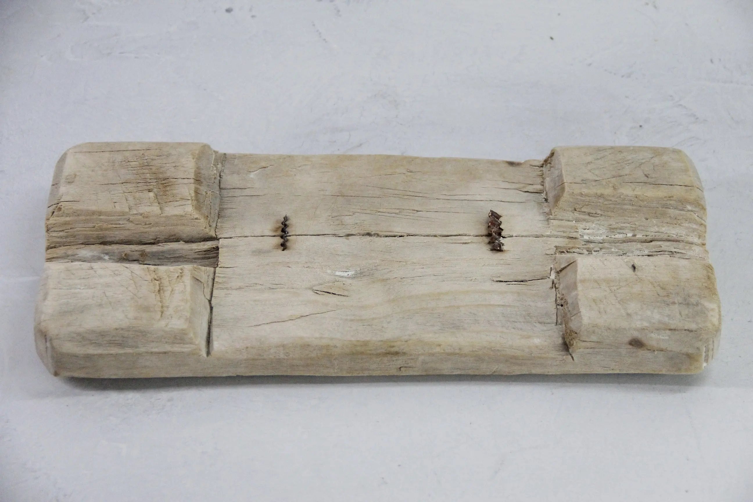 Vintage Wood Riser | Natural Bleached Teak Bajot Board  Debra Hall Lifestyle