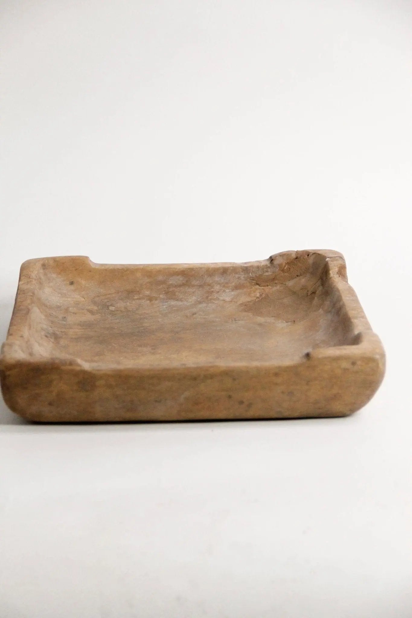 Vintage Wood Tray |  Large Square Wood Plate | B  Debra Hall Lifestyle