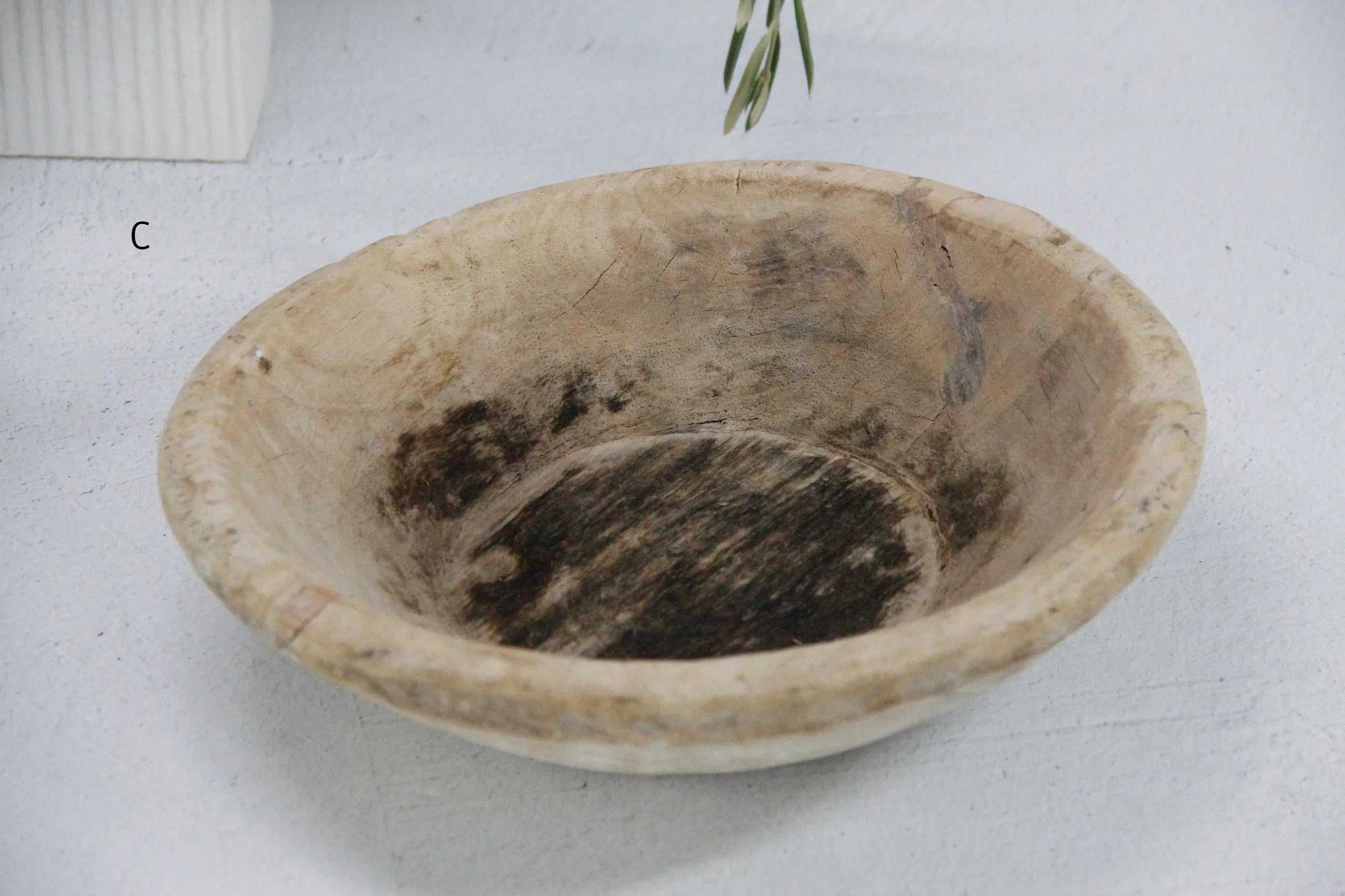 Vintage Wooden Dough Bowl | Medium Assorted  Debra Hall Lifestyle