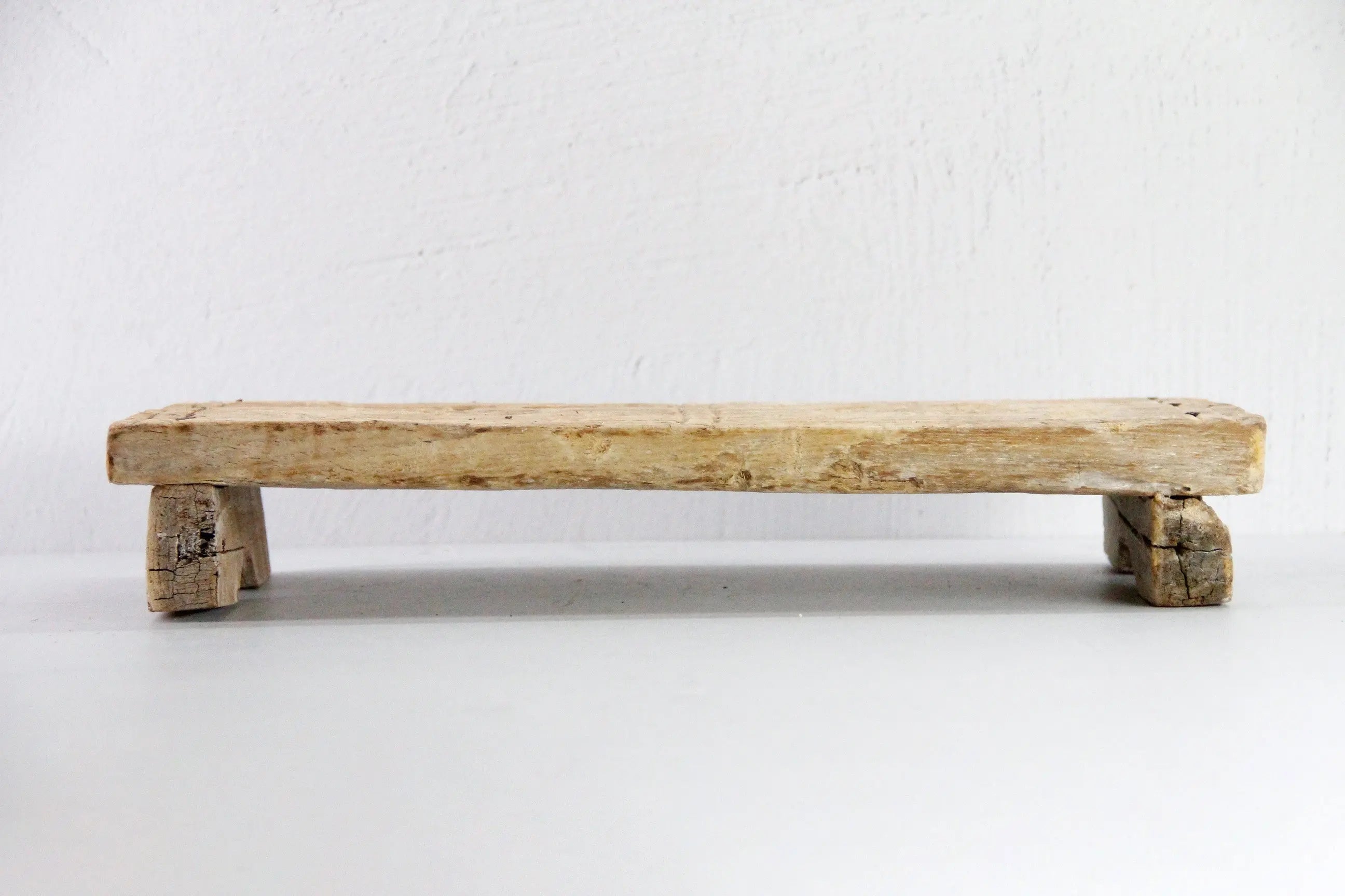 Vintage Wooden Riser | Bleached Teak Stand Home Decor  Debra Hall Lifestyle