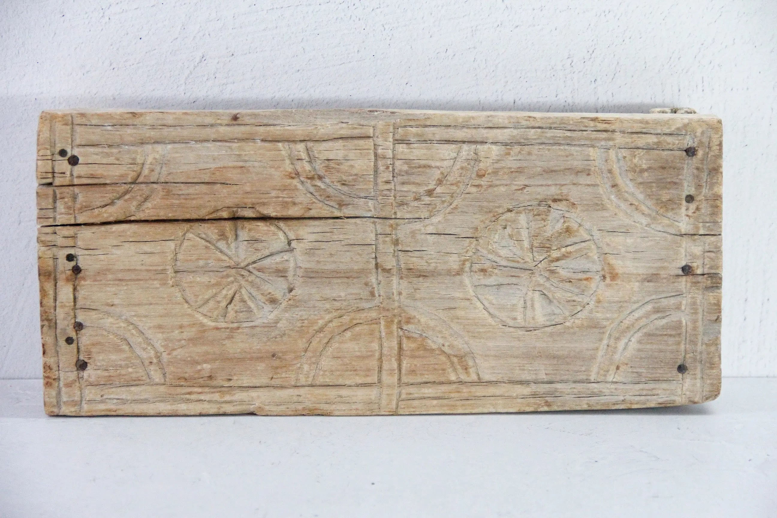 Vintage Wooden Riser | Bleached Teak Stand Home Decor  Debra Hall Lifestyle