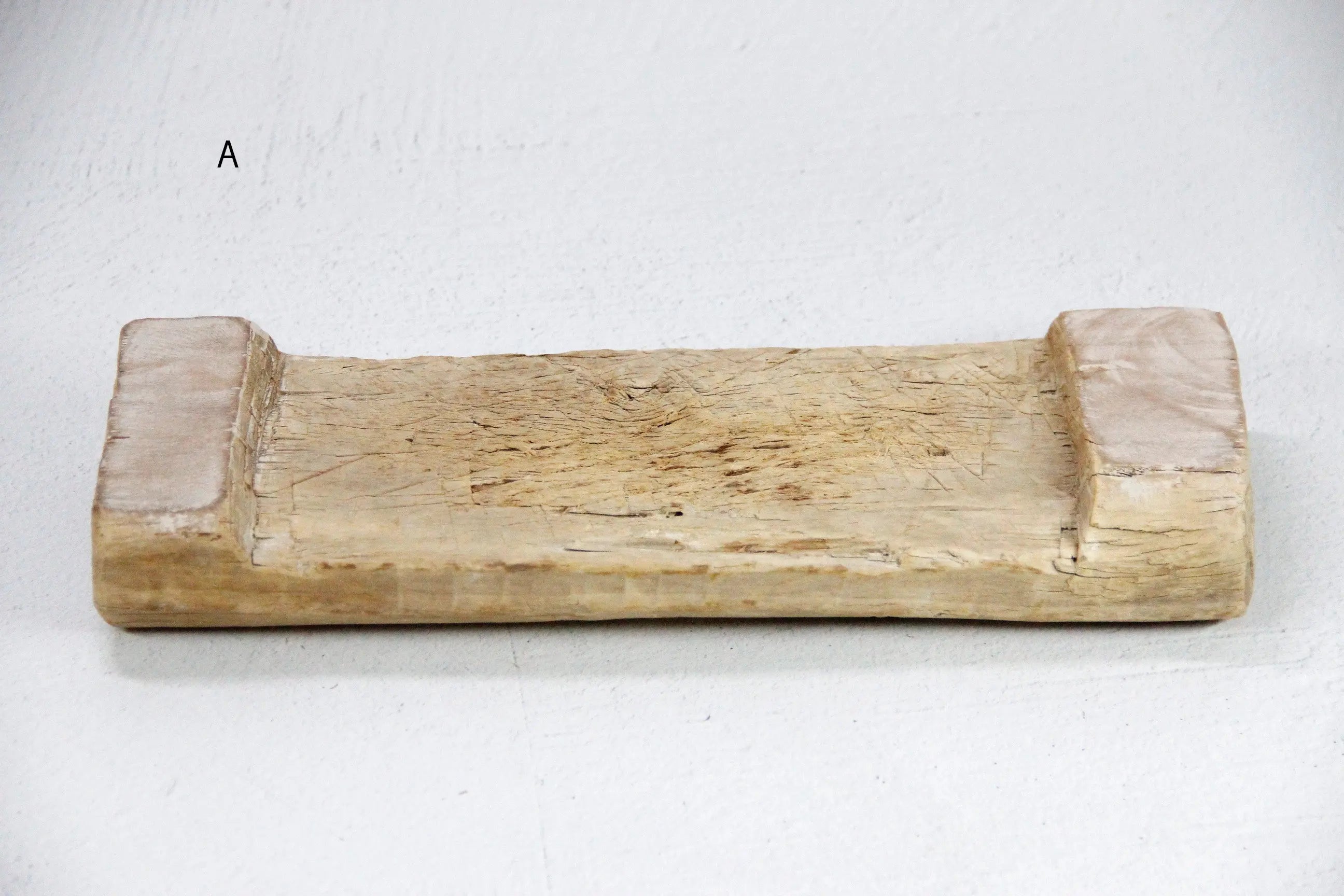 Vintage Wooden Riser | Rustic Bleached Teak  Debra Hall Lifestyle