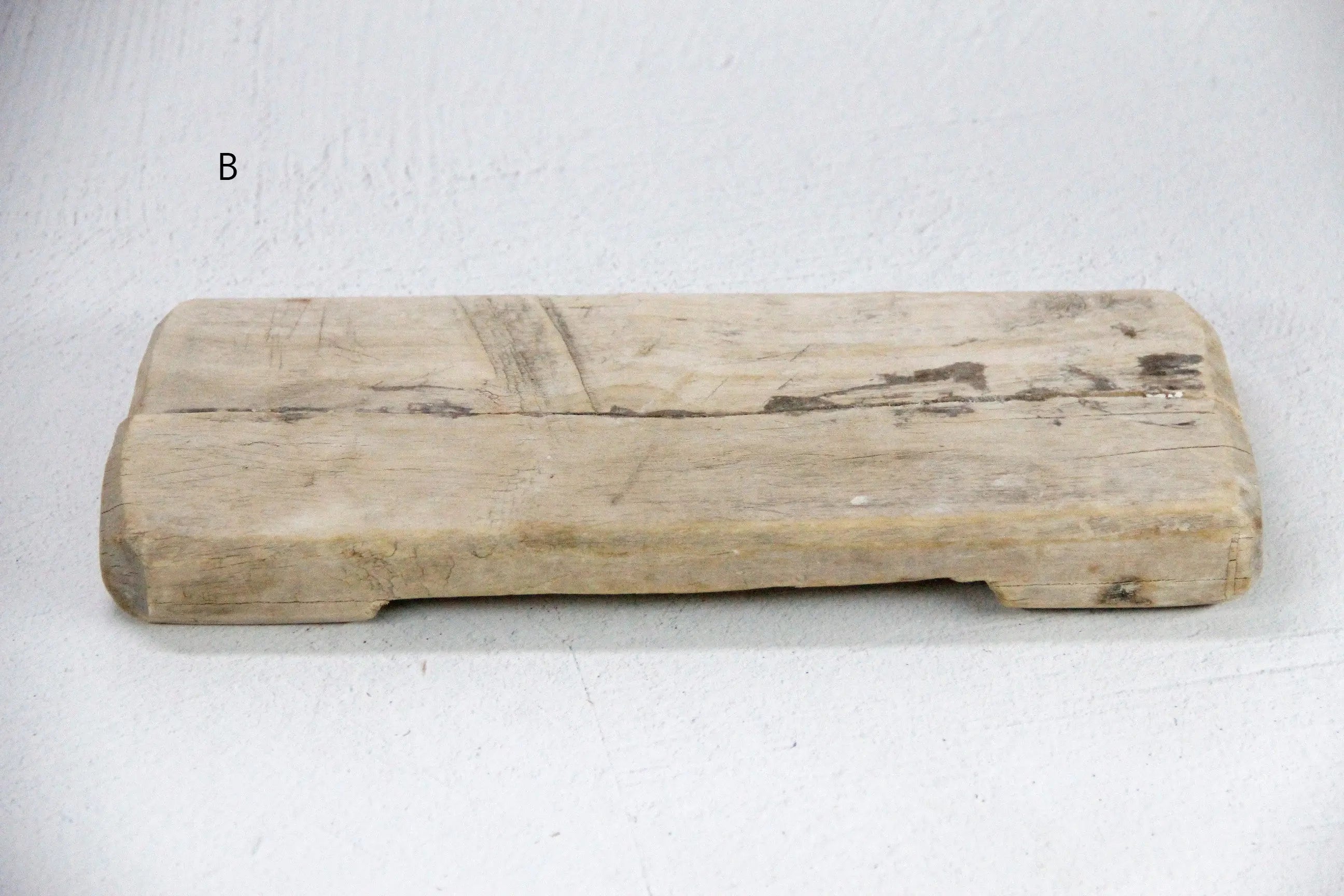 Vintage Wooden Riser | Rustic Bleached Teak  Debra Hall Lifestyle