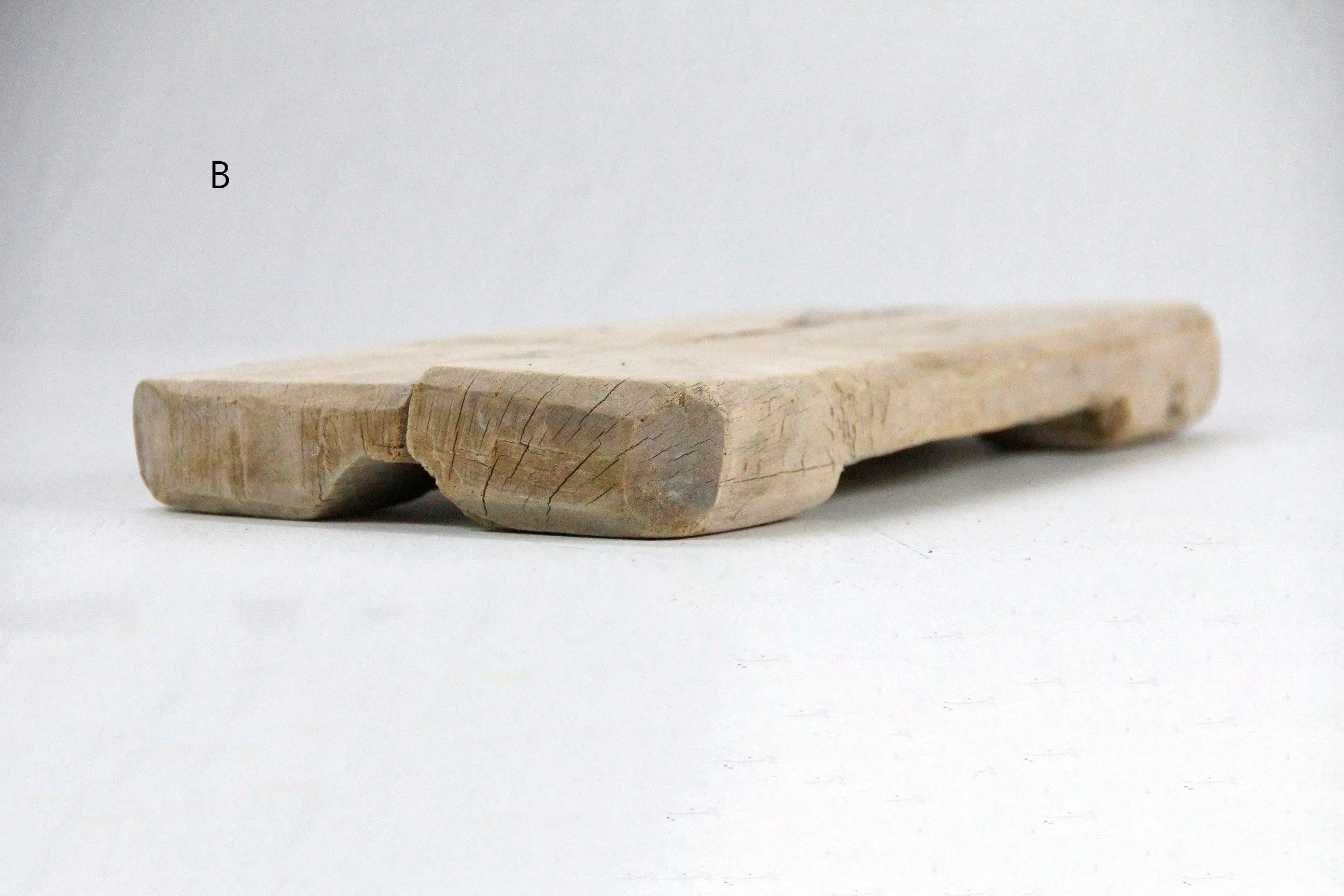 Vintage Wooden Riser | Rustic Bleached Teak  Debra Hall Lifestyle