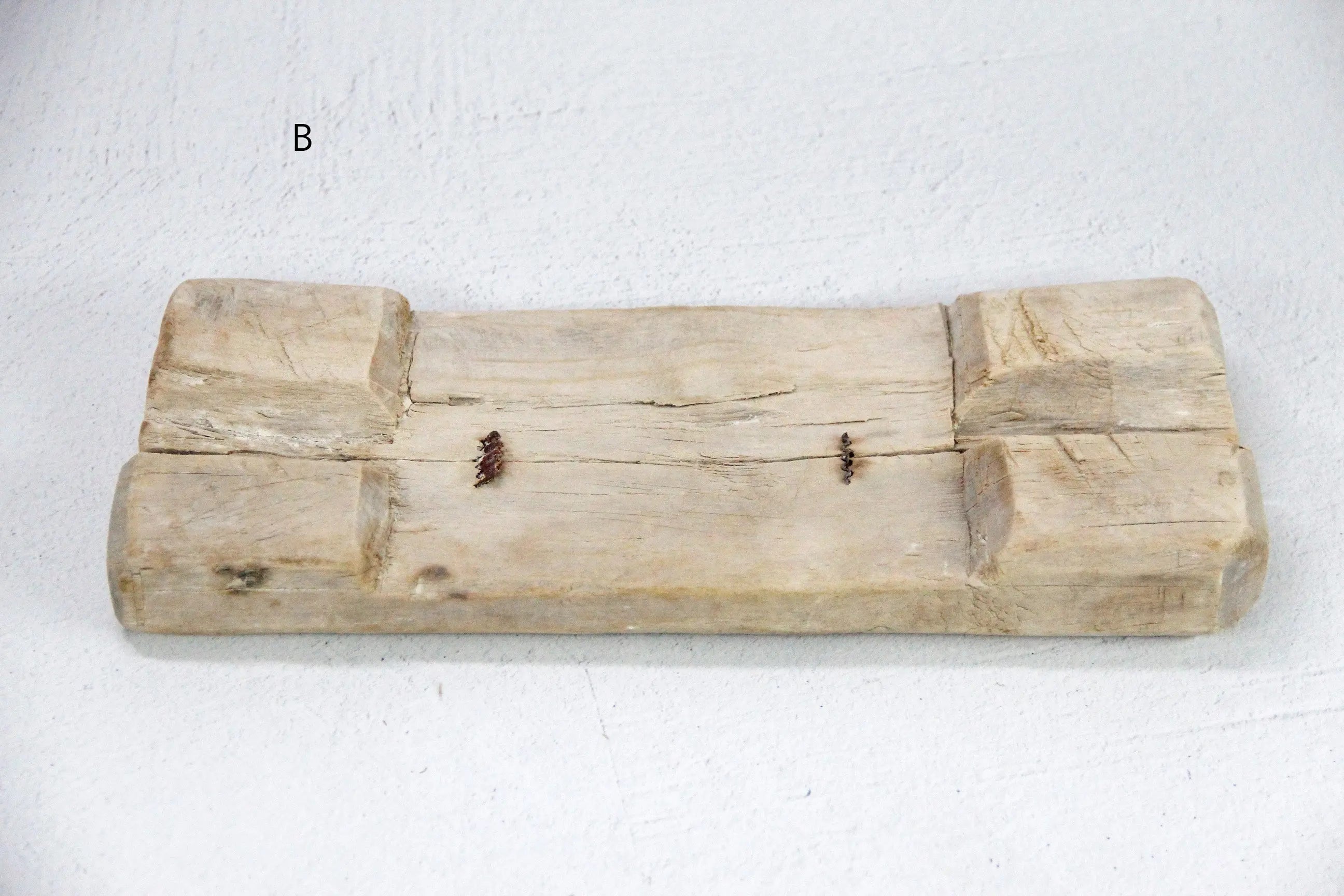 Vintage Wooden Riser | Rustic Bleached Teak  Debra Hall Lifestyle