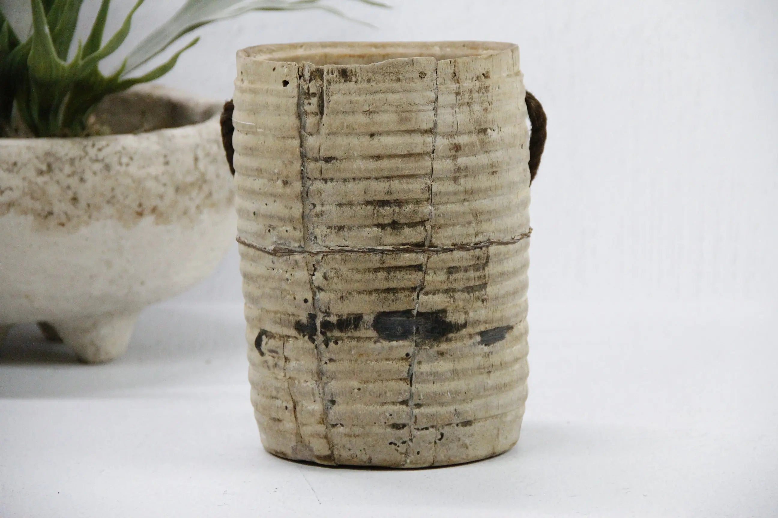 Vintage Wooden Vase | Wabi-Sabi Vessel  Debra Hall Lifestyle