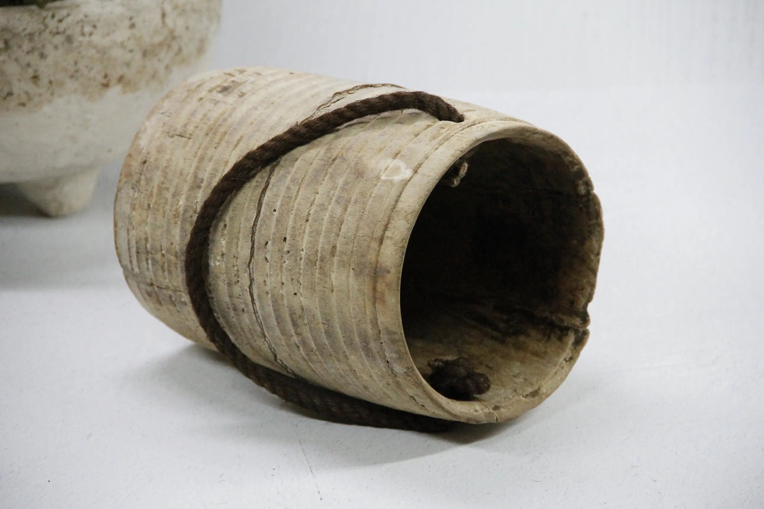 Vintage Wooden Vase | Wabi-Sabi Vessel  Debra Hall Lifestyle