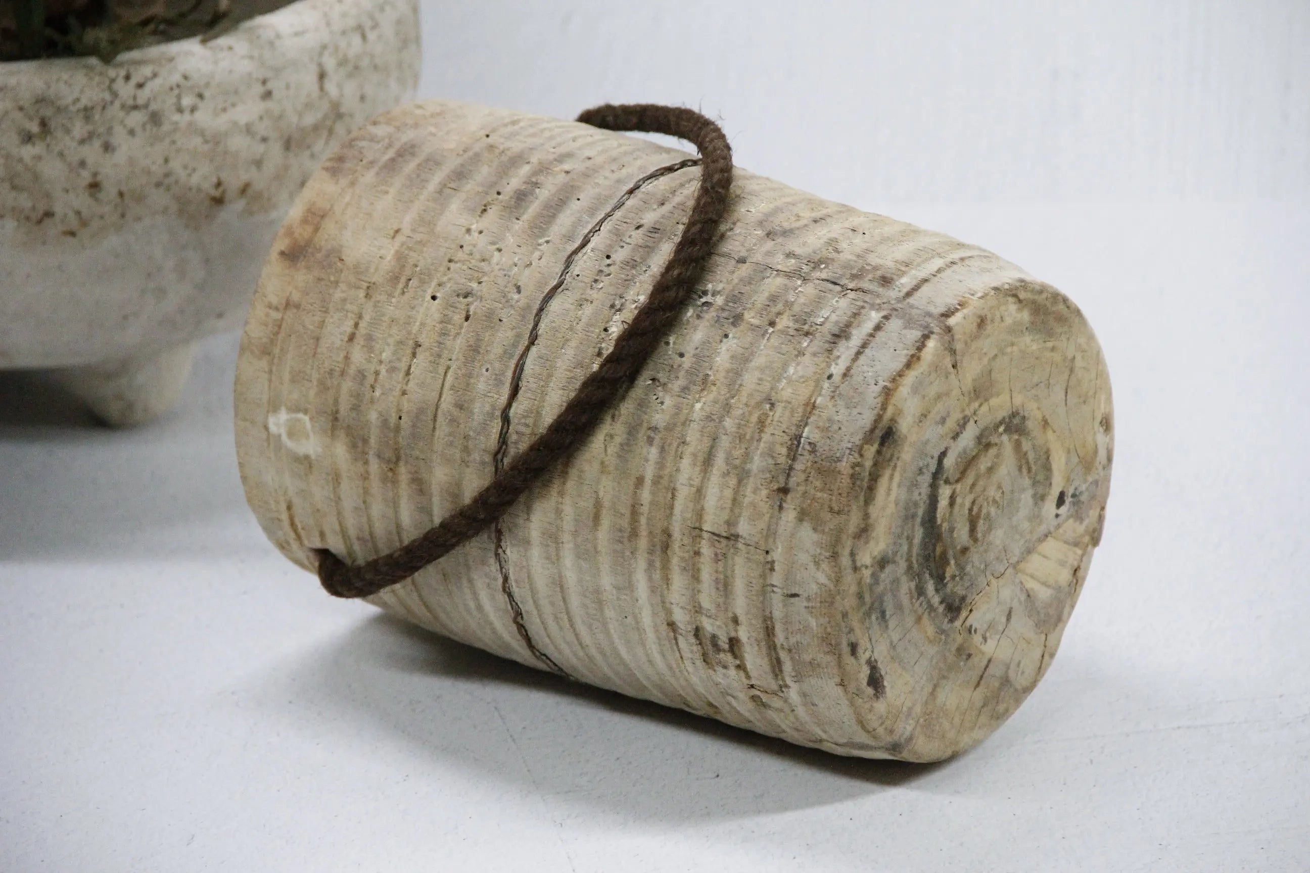 Vintage Wooden Vase | Wabi-Sabi Vessel  Debra Hall Lifestyle