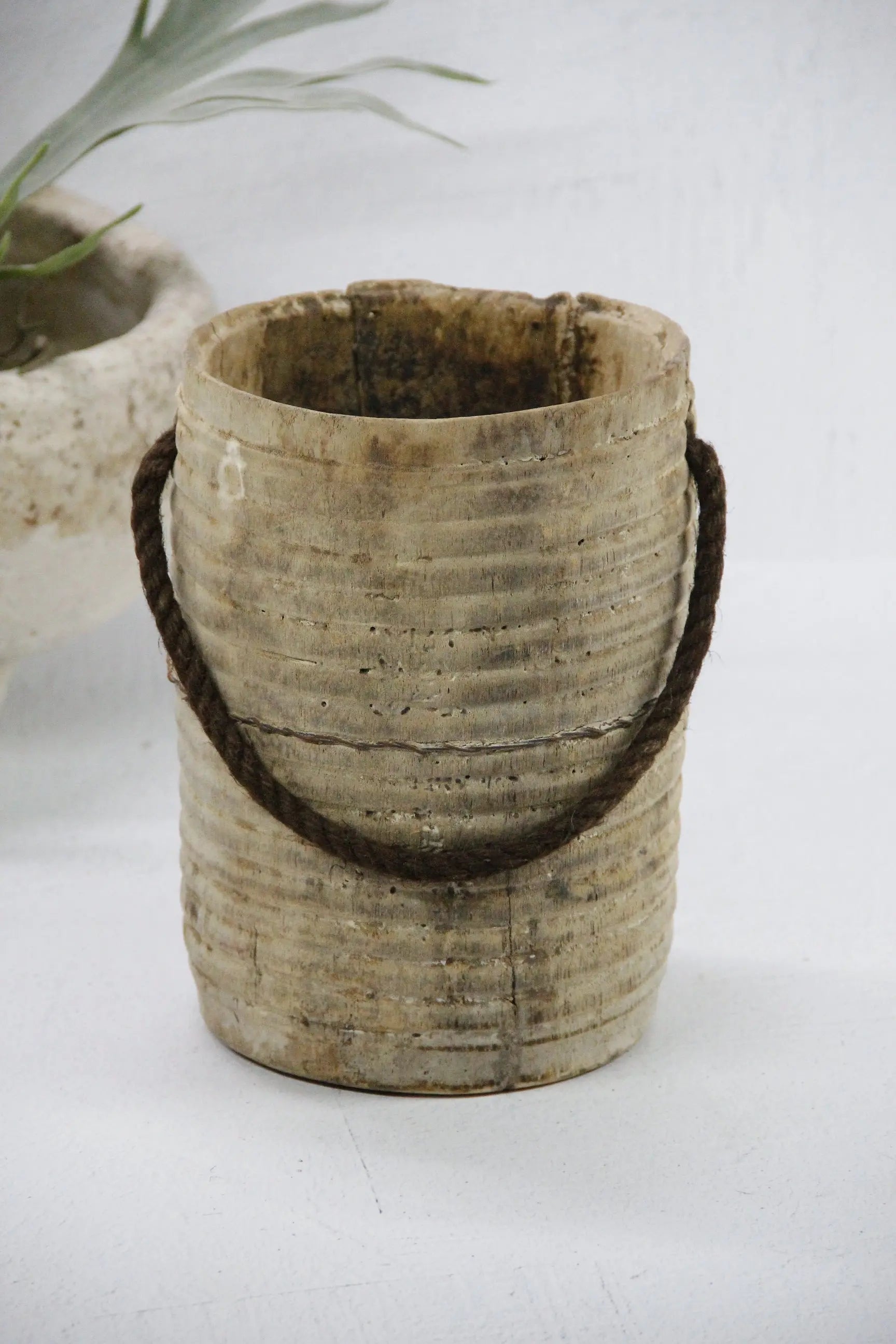 Vintage Wooden Vase | Wabi-Sabi Vessel  Debra Hall Lifestyle