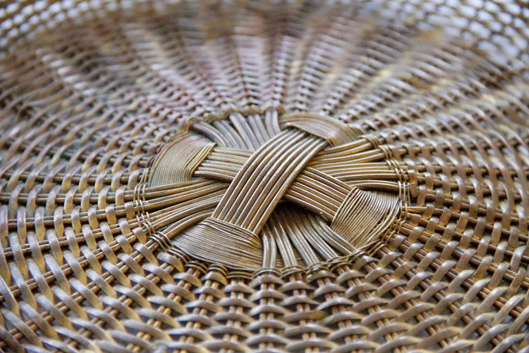 Vintage Woven Brass Basket | Brass Bowl  Debra Hall Lifestyle