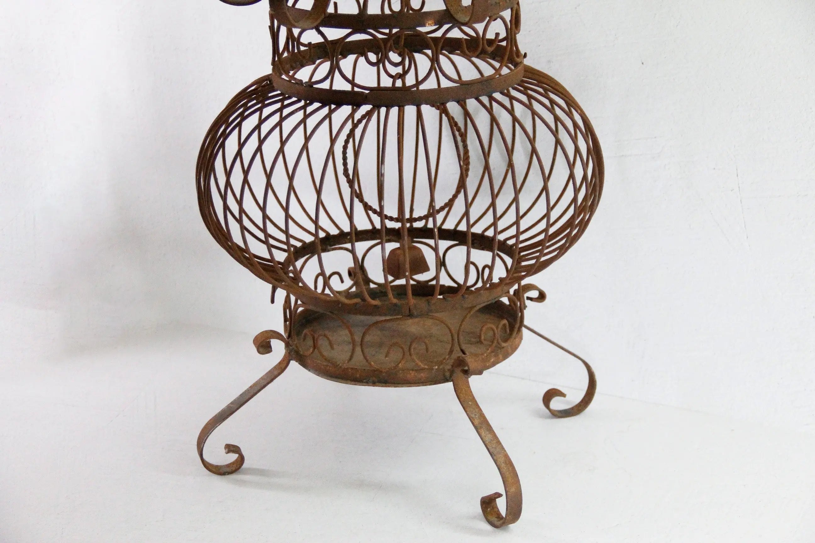 Vintage Wrought Iron bird Cage | Standing or Hanging  Debra Hall Lifestyle