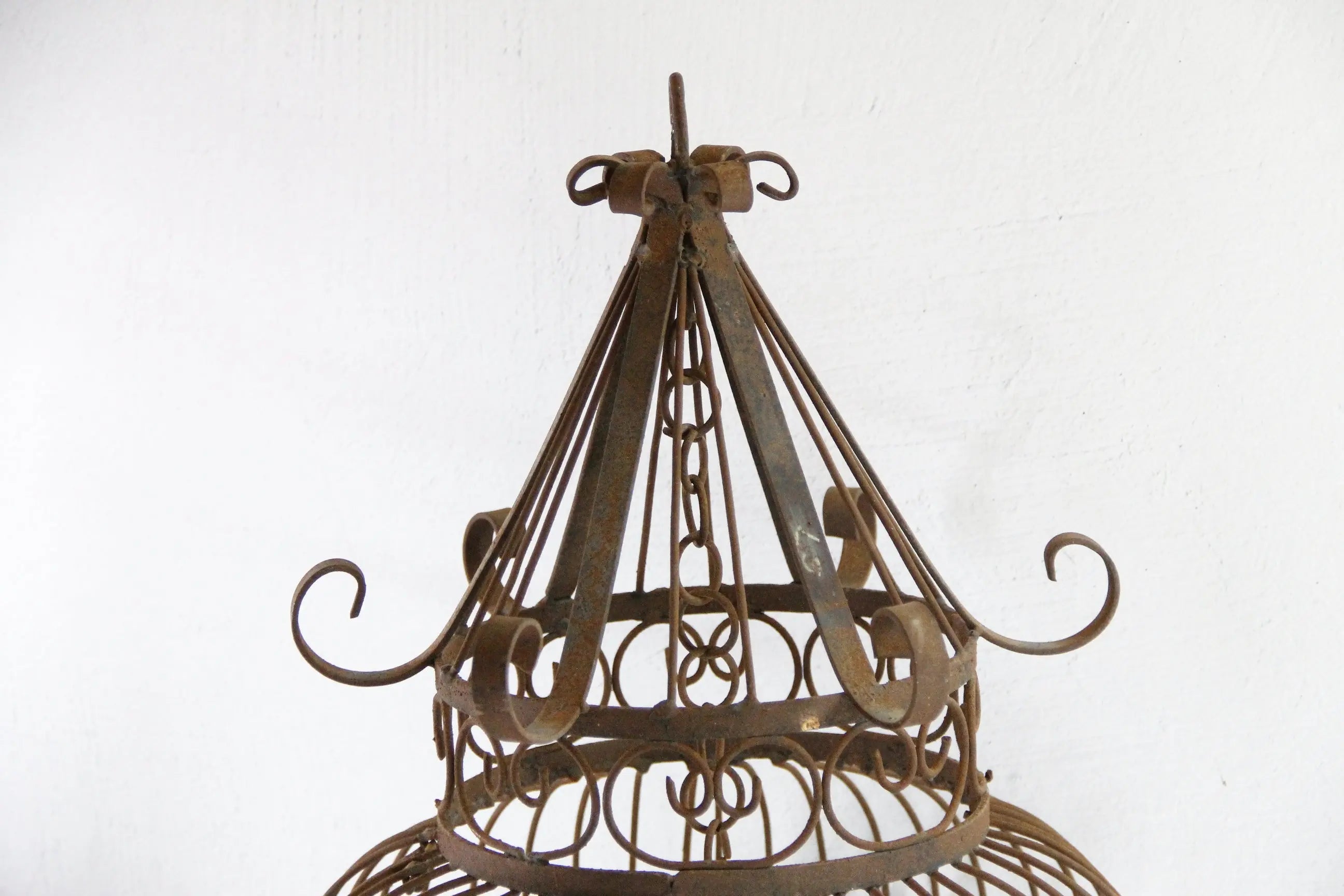 Vintage Wrought Iron bird Cage | Standing or Hanging  Debra Hall Lifestyle