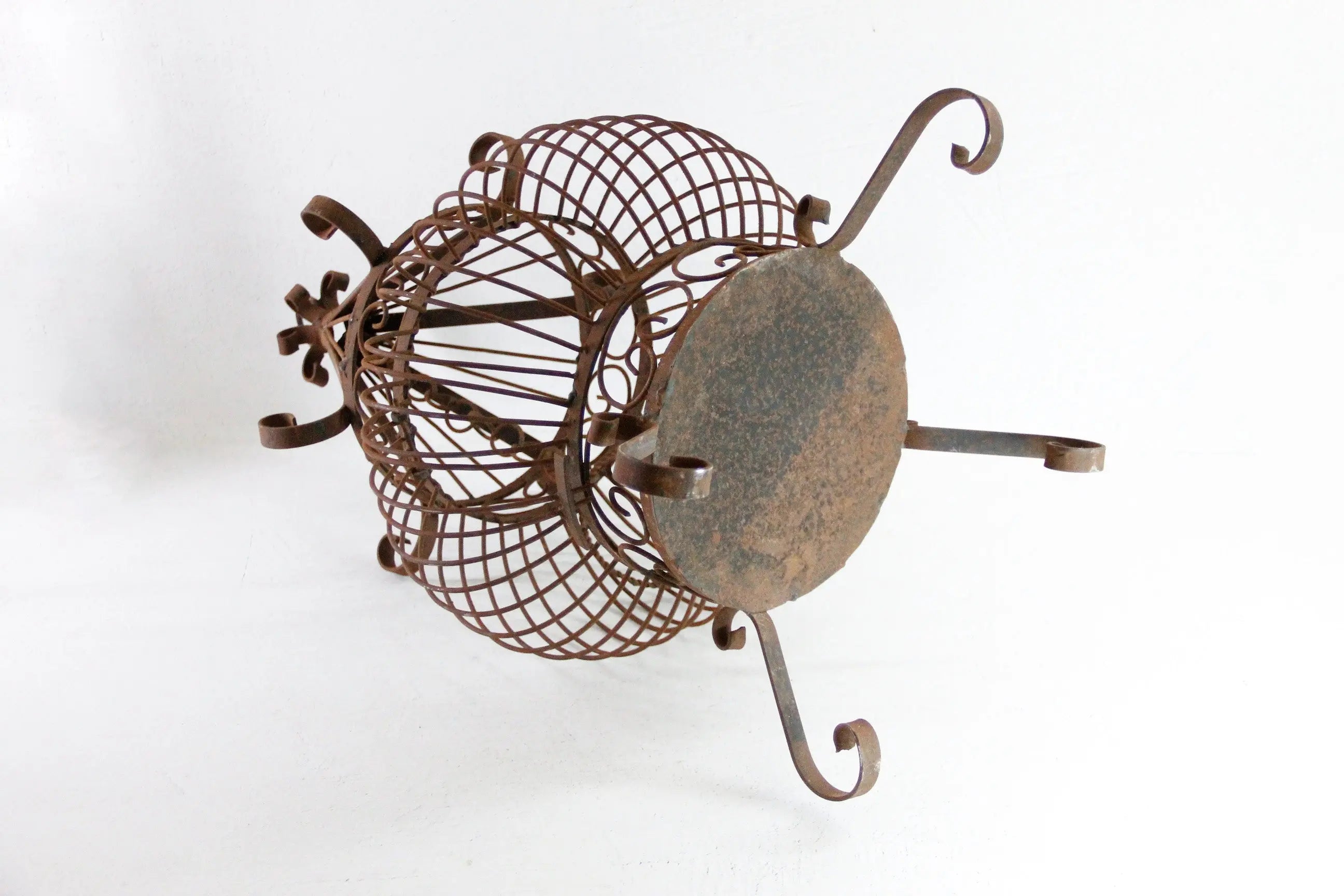 Vintage Wrought Iron bird Cage | Standing or Hanging  Debra Hall Lifestyle