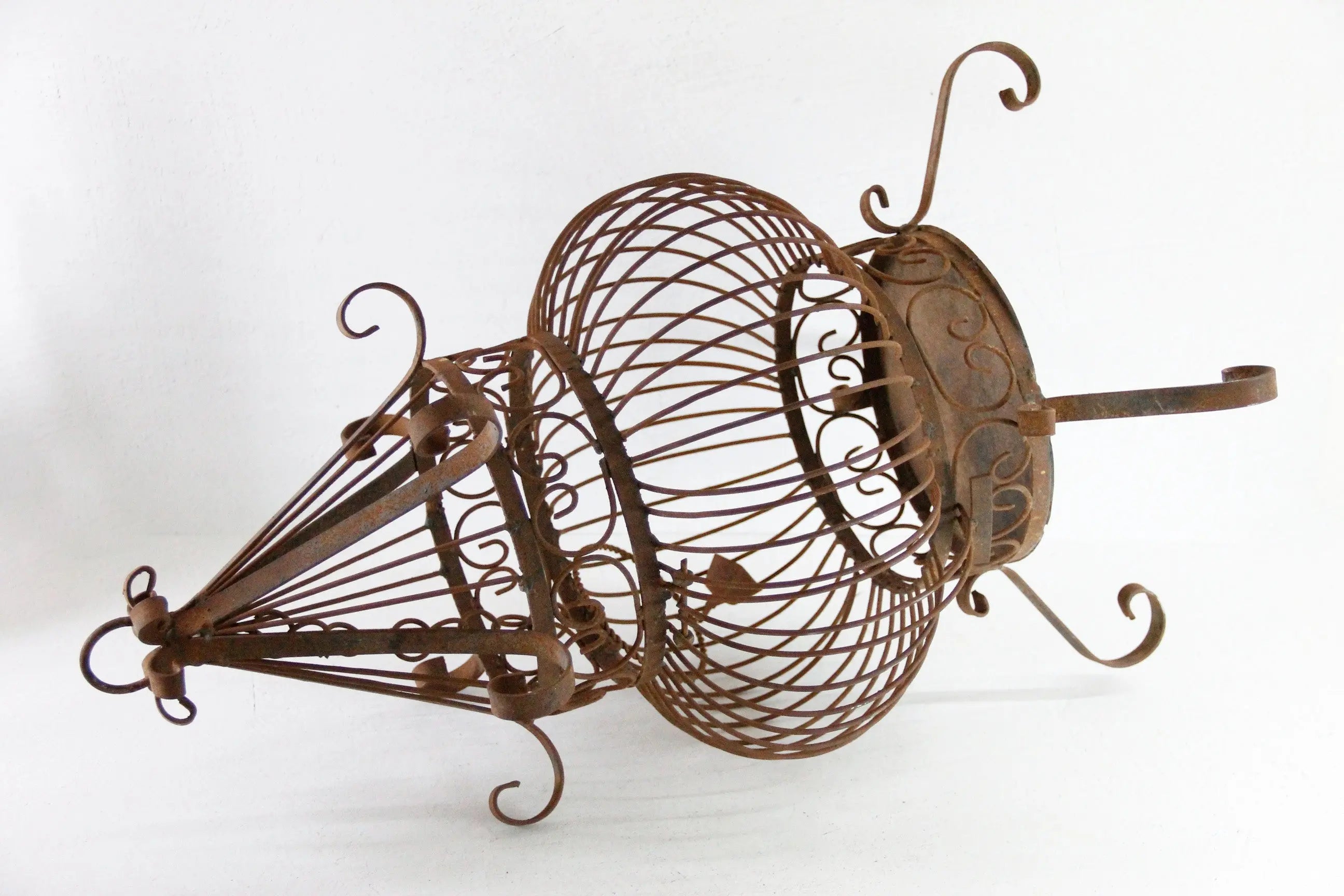 Vintage Wrought Iron bird Cage | Standing or Hanging  Debra Hall Lifestyle