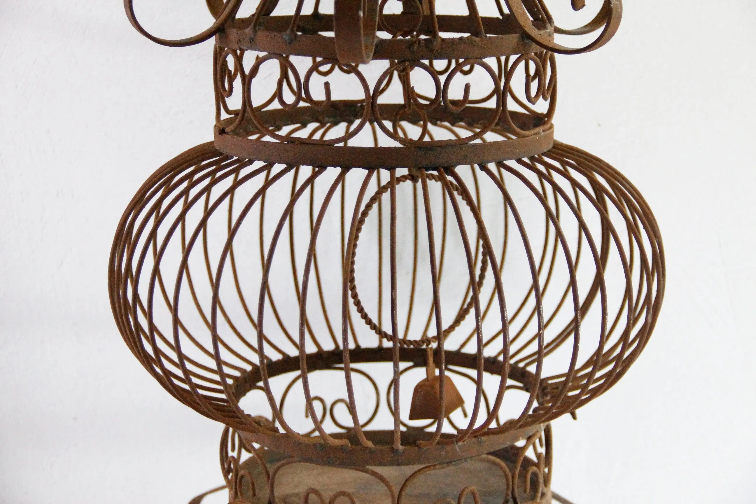 Vintage Wrought Iron bird Cage | Standing or Hanging  Debra Hall Lifestyle