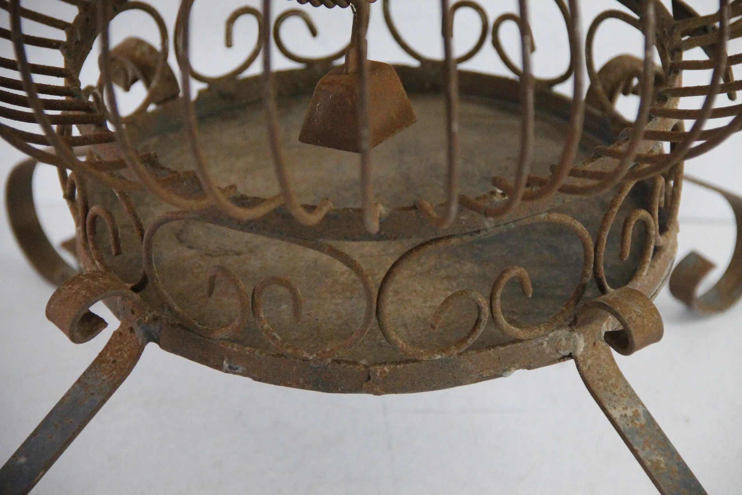 Vintage Wrought Iron bird Cage | Standing or Hanging  Debra Hall Lifestyle