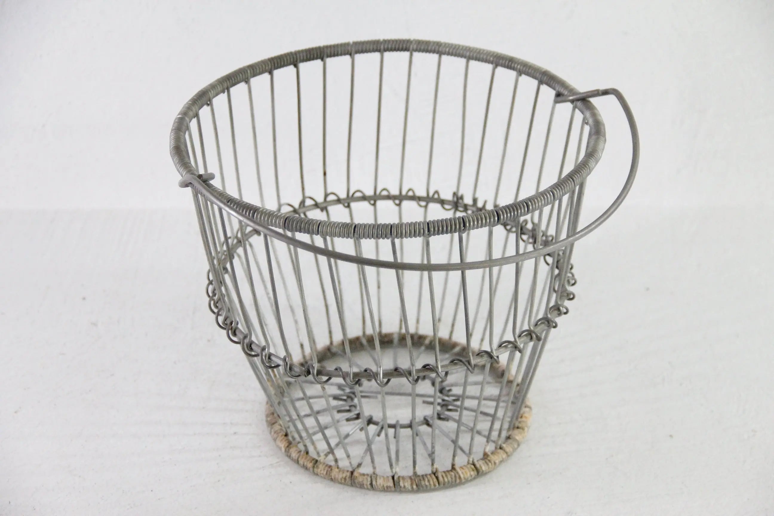 Vintage Zinc Wire Egg Basket | Heavy Gathering Farmhouse  Debra Hall Lifestyle