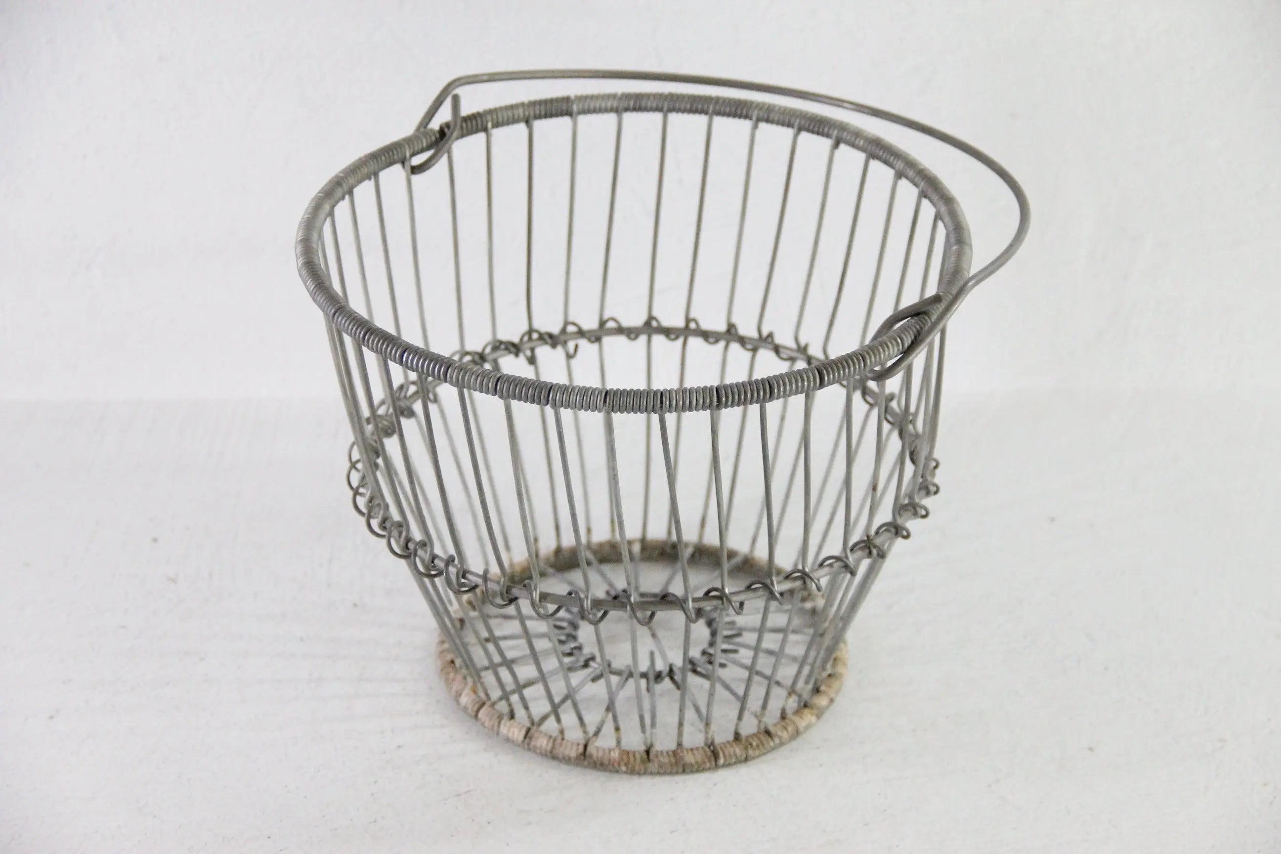Vintage Zinc Wire Egg Basket | Heavy Gathering Farmhouse  Debra Hall Lifestyle