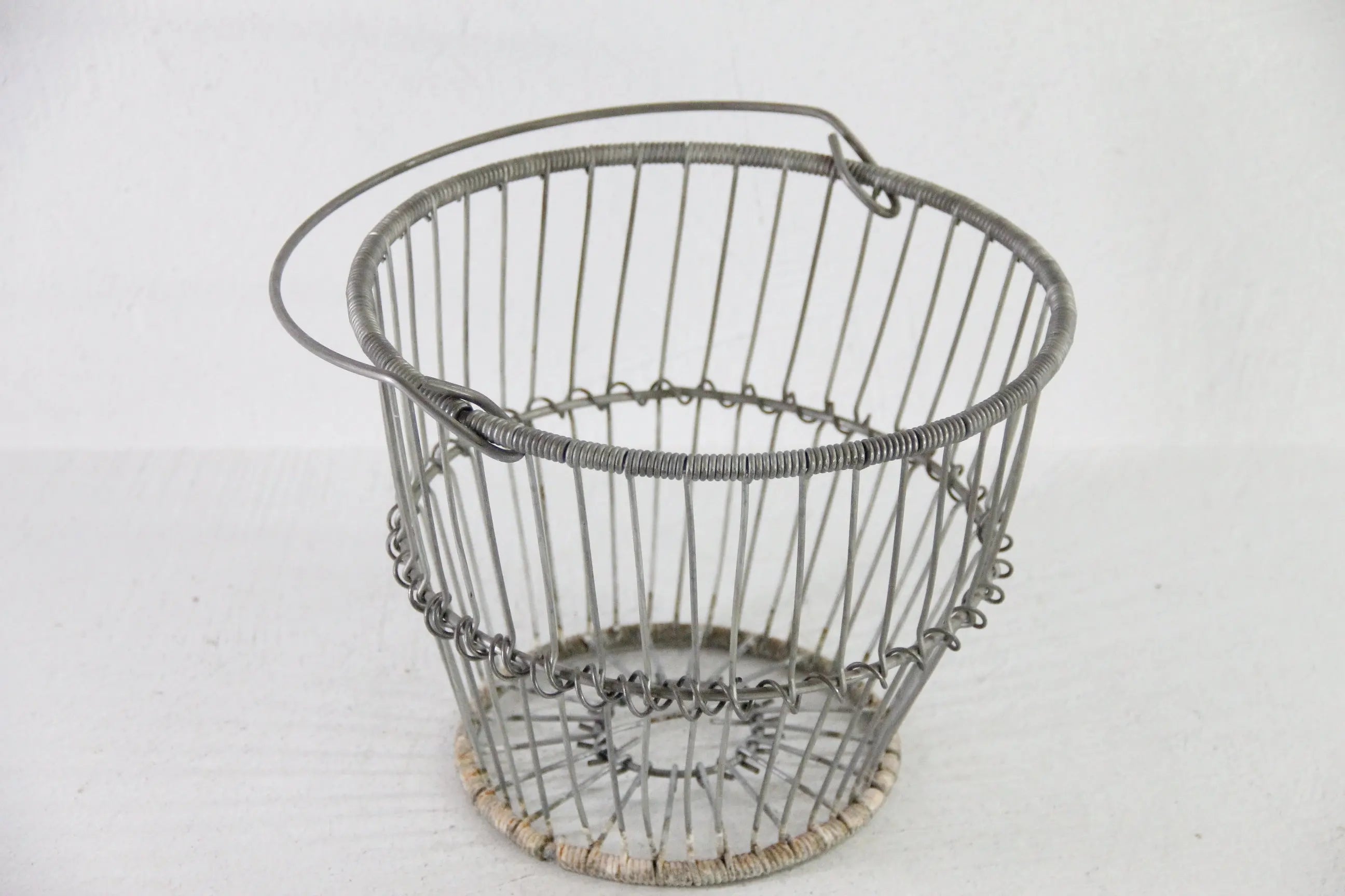 Vintage Zinc Wire Egg Basket | Heavy Gathering Farmhouse  Debra Hall Lifestyle
